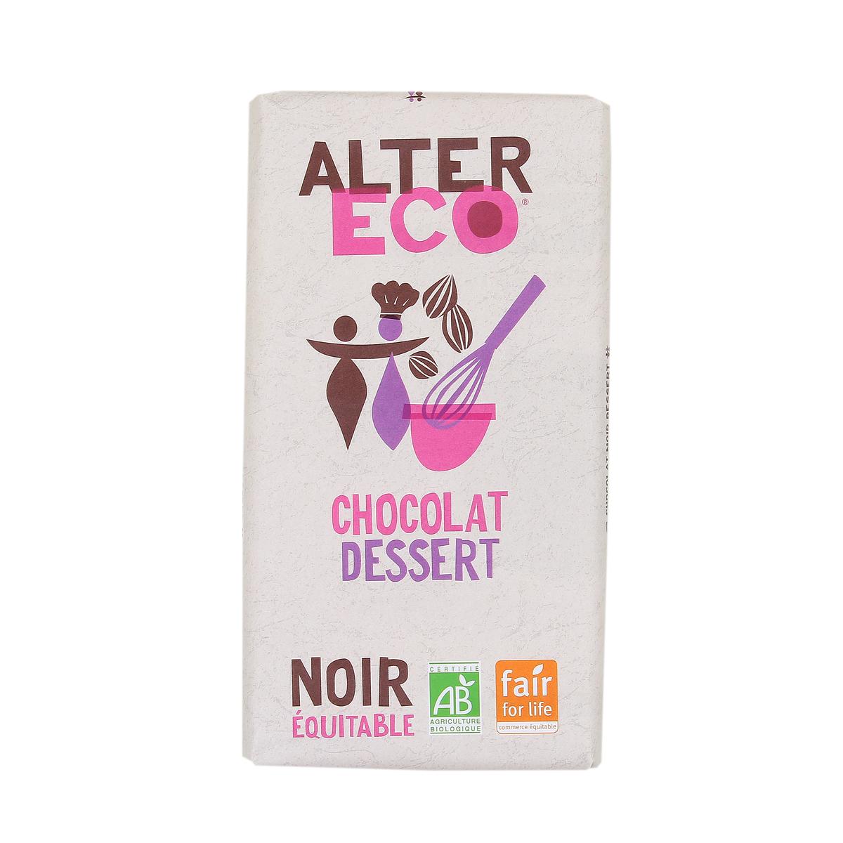 Chocolat Noir Dessert Pâtissier 56% Bio et Équitable
