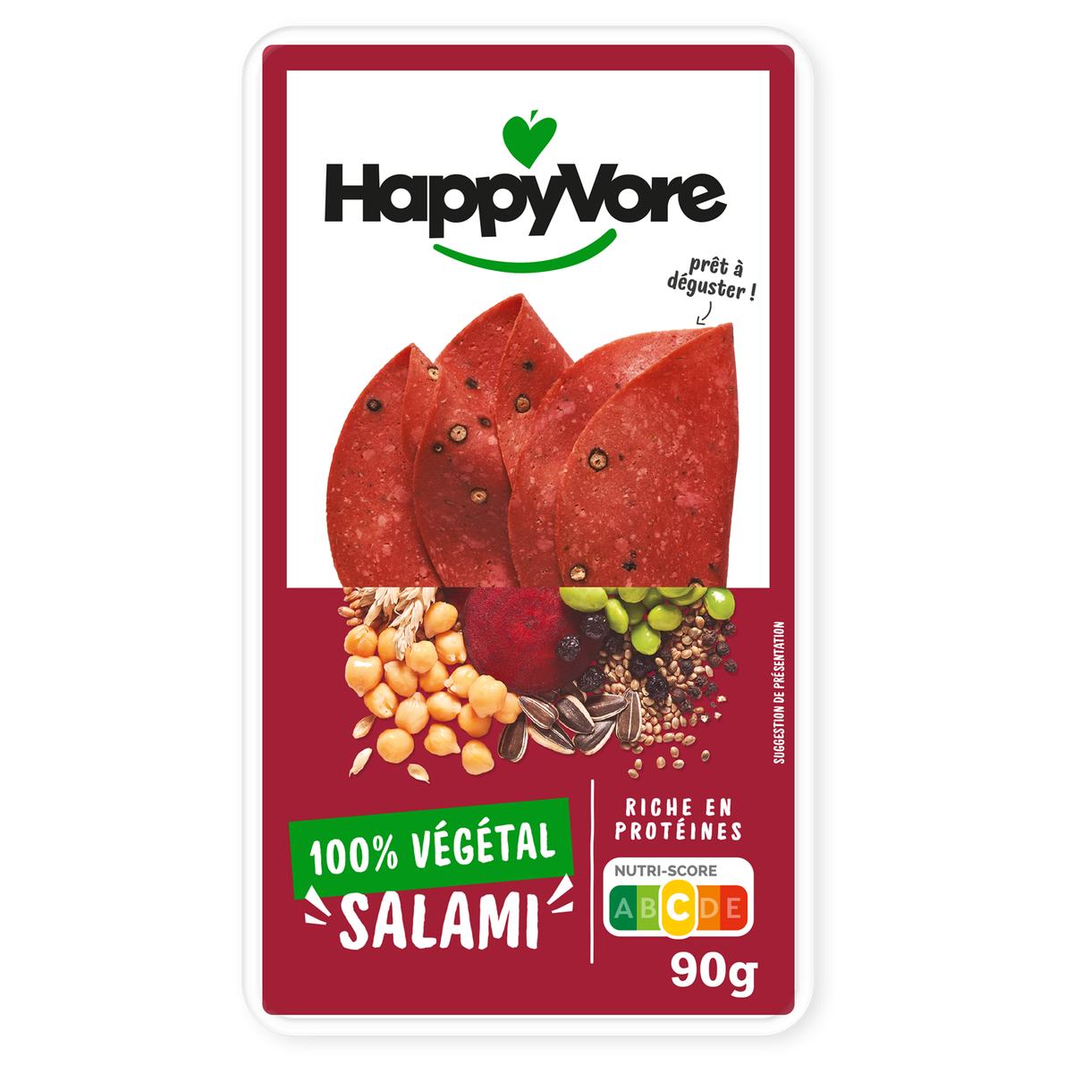 3760324300190 - HappyVore - 100 % Végétal Salami