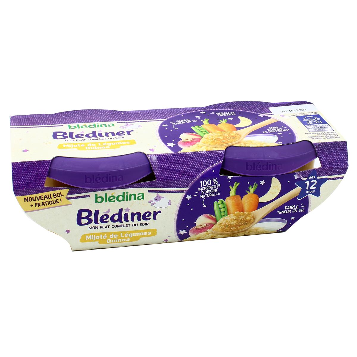 Achat Bledina Blediner Repas Legumes Et Quinoa Des 12 Mois 2x0g