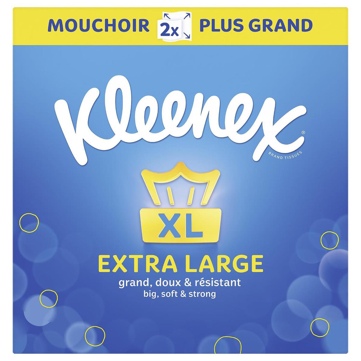 5029053580890 - Kleenex - Mouchoirs Extra Large Doux Et Resistant