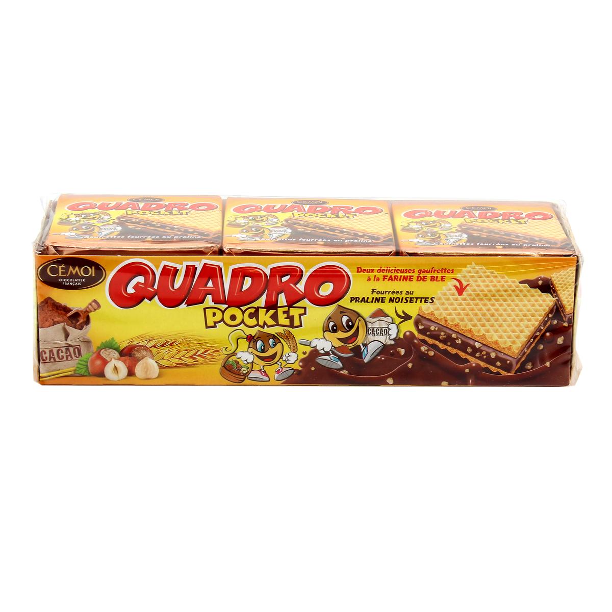 Livraison A Domicile Cemoi 9 Gaufrettes Quadro Pocket 187g