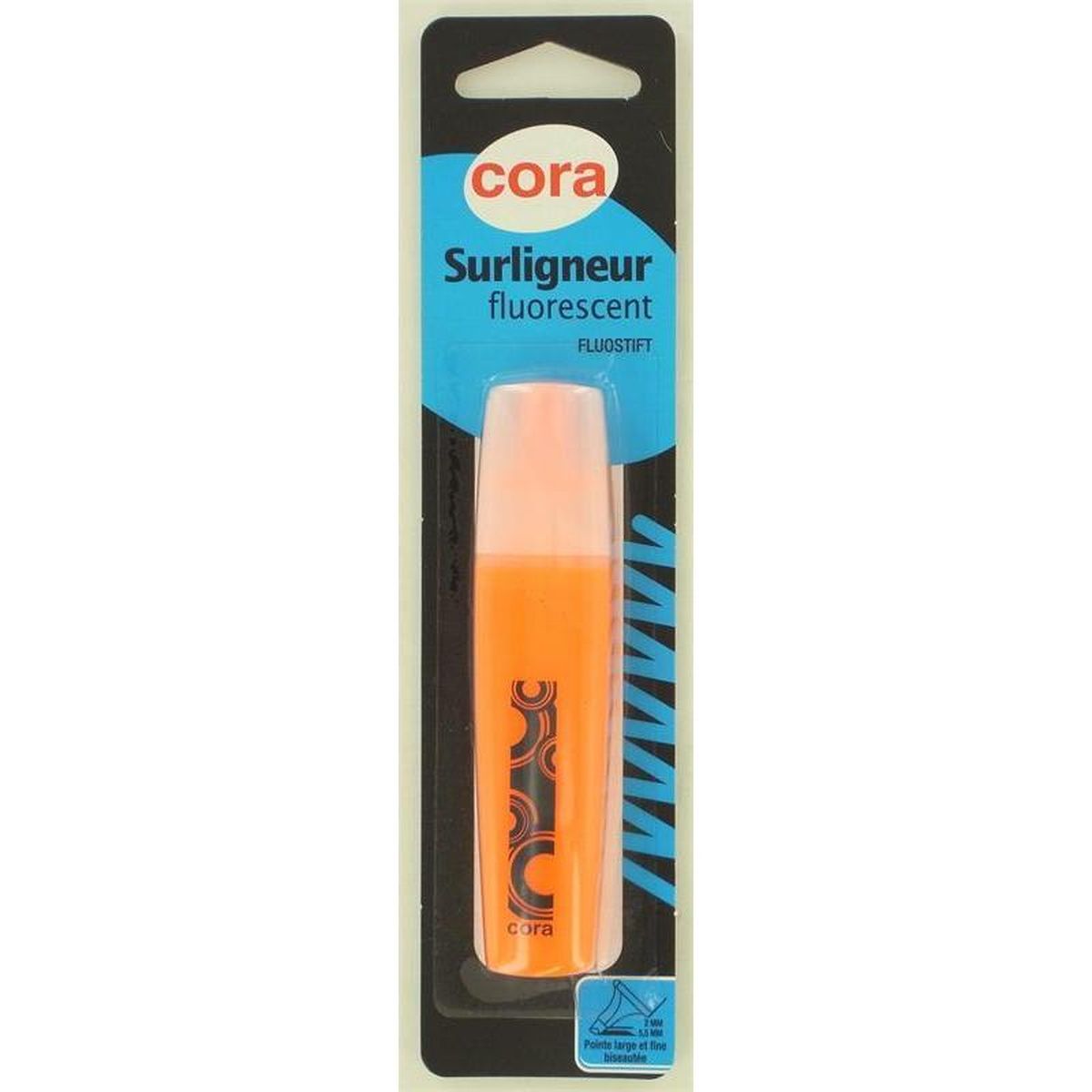 3257984351490 - Cora - Surligneur Plat Orange