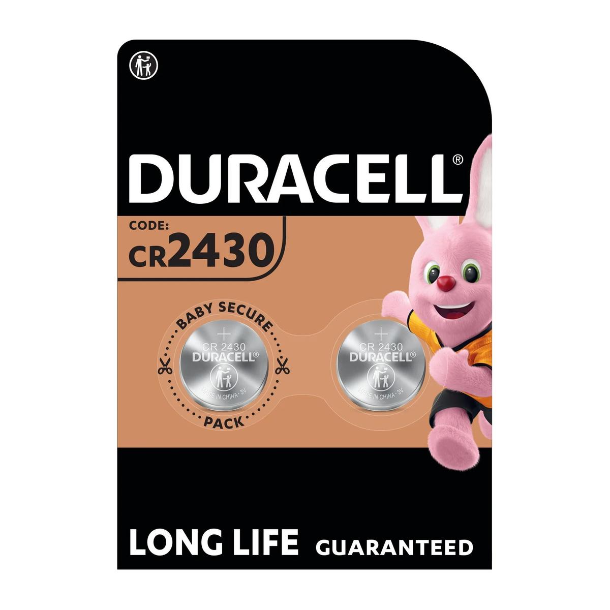 5000394152090 - Duracell - 2 Piles Bouton Lithium CR 2430