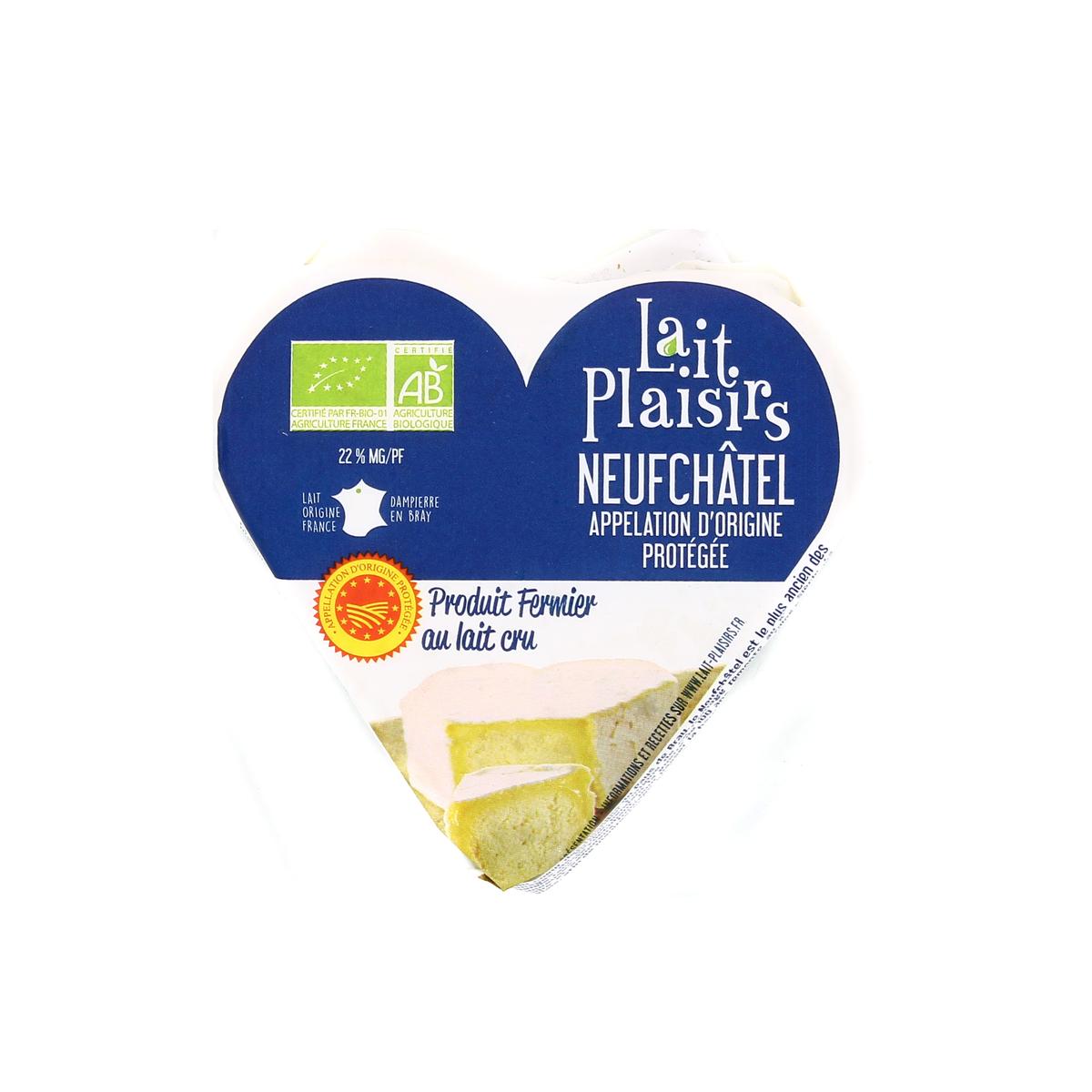 3760099533090 - Lait Plaisirs - Neufchâtel Fermier Bio au Lait Cru AOP