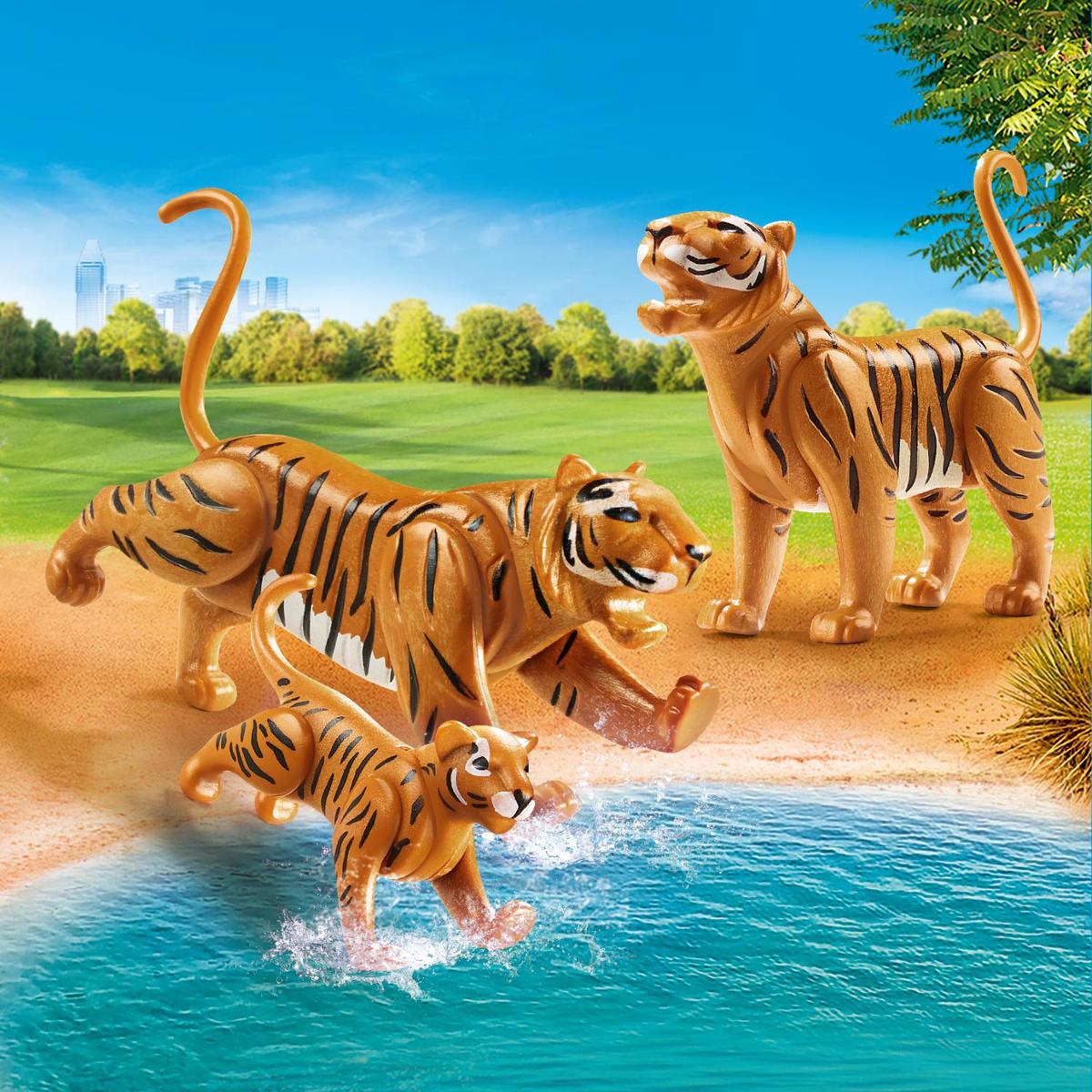 Achat Vente Playmobil Family Fun Couple De Tigre Avec Bebe