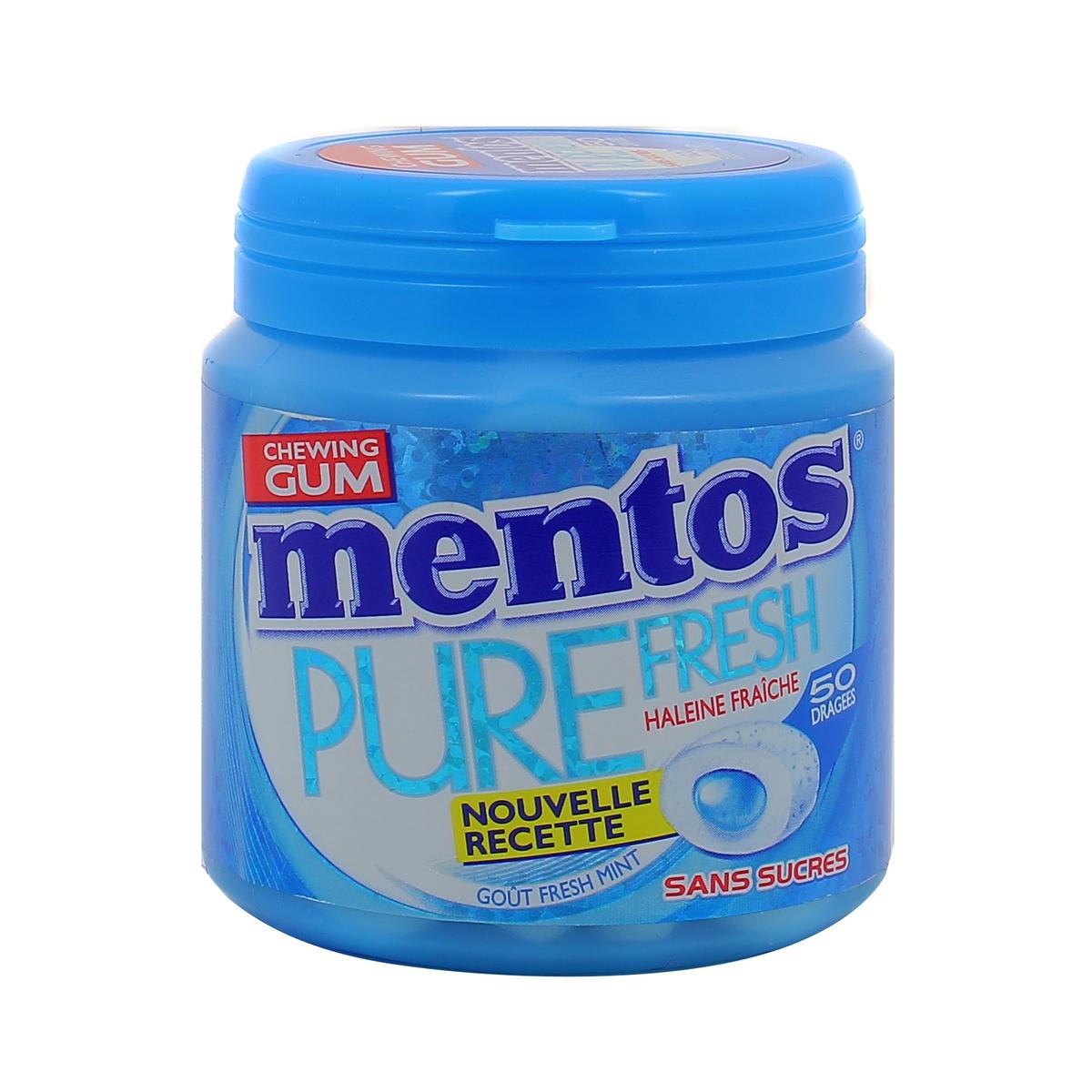 0000080935490 - Mentos - MENTOS Pure fresh mint sans sucres 100g