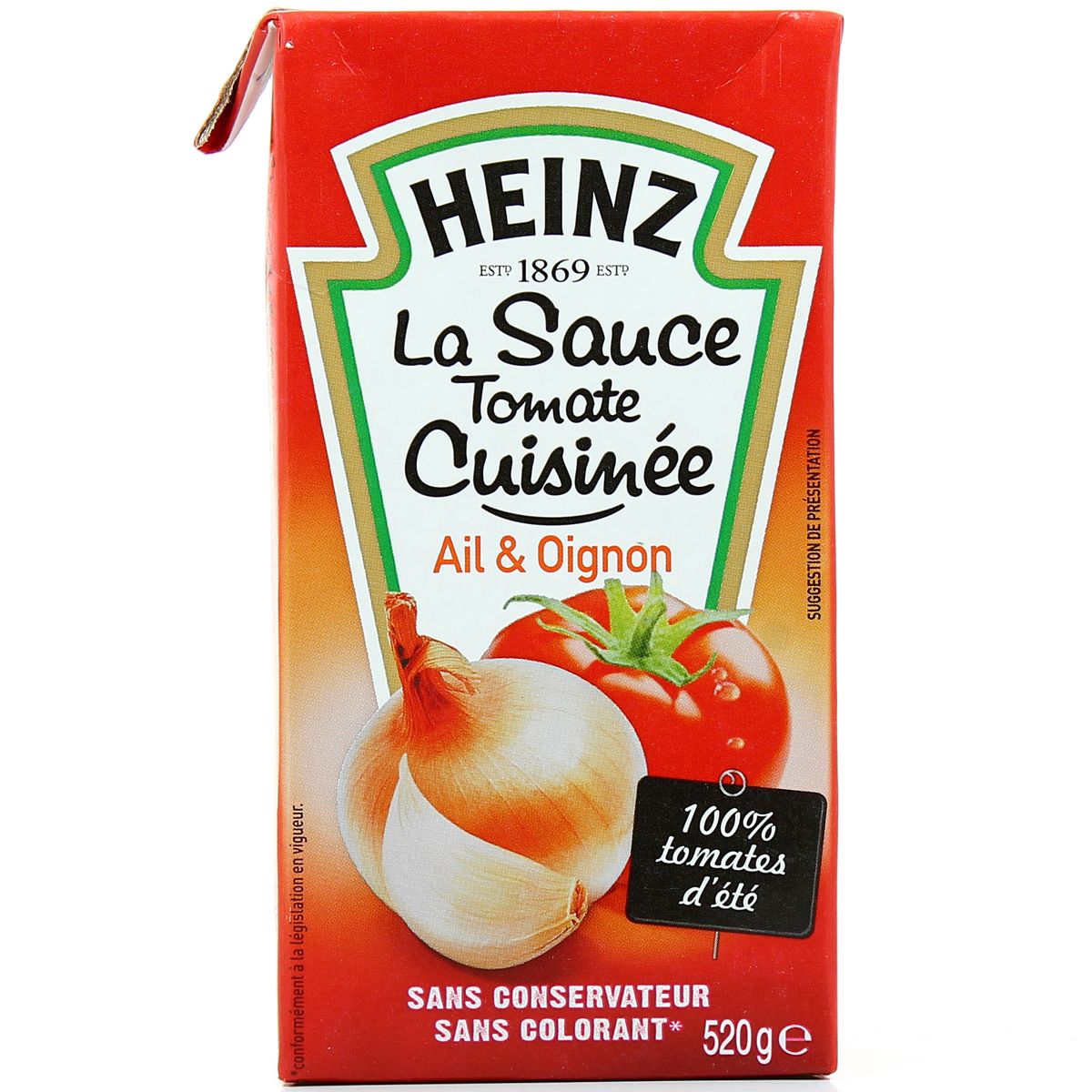 Livraison à domicile Heinz La sauce tomate cuisinée ail et oignons