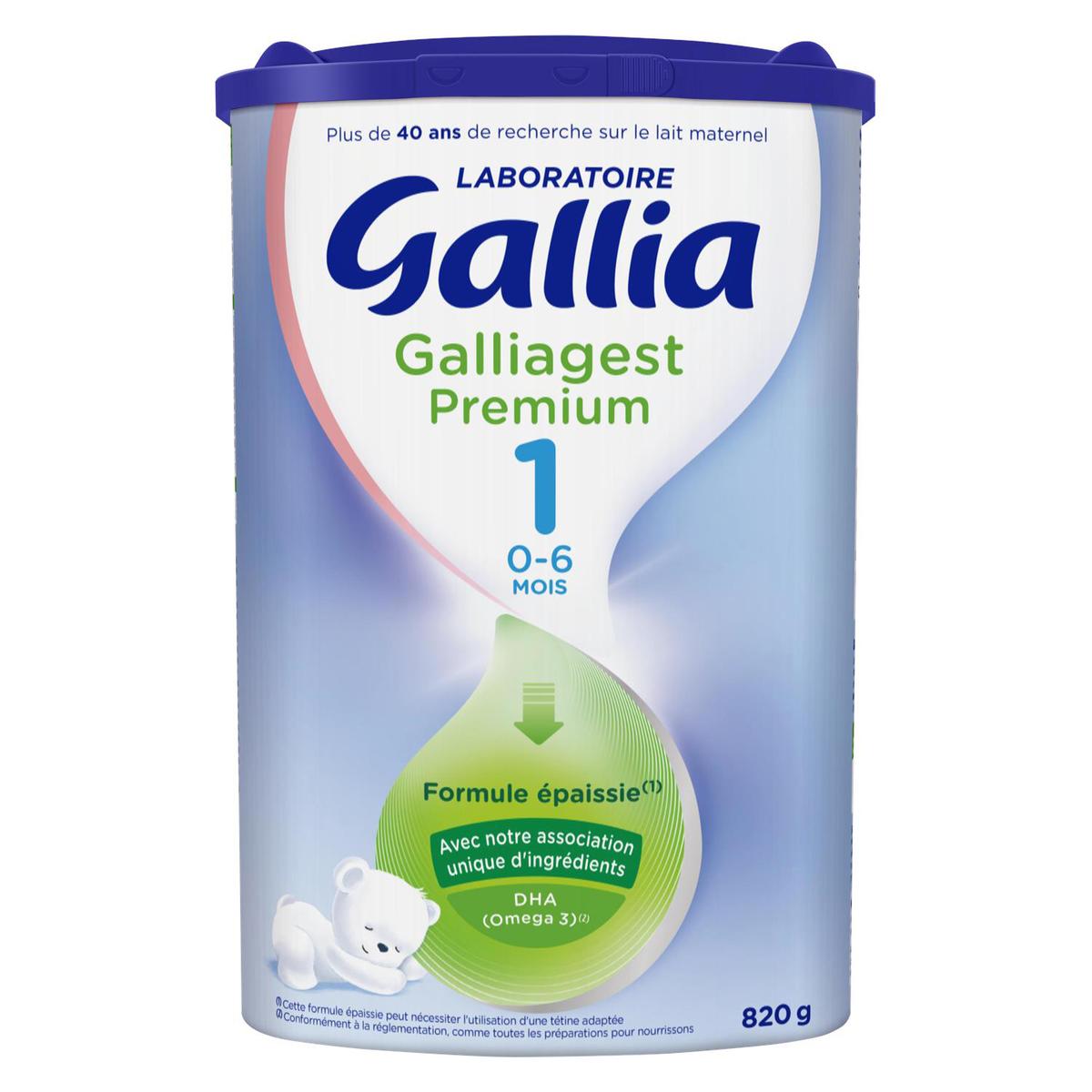 Lait bébé en poudre 1er âge 0-6 mois Galliagest Premium GALLIA