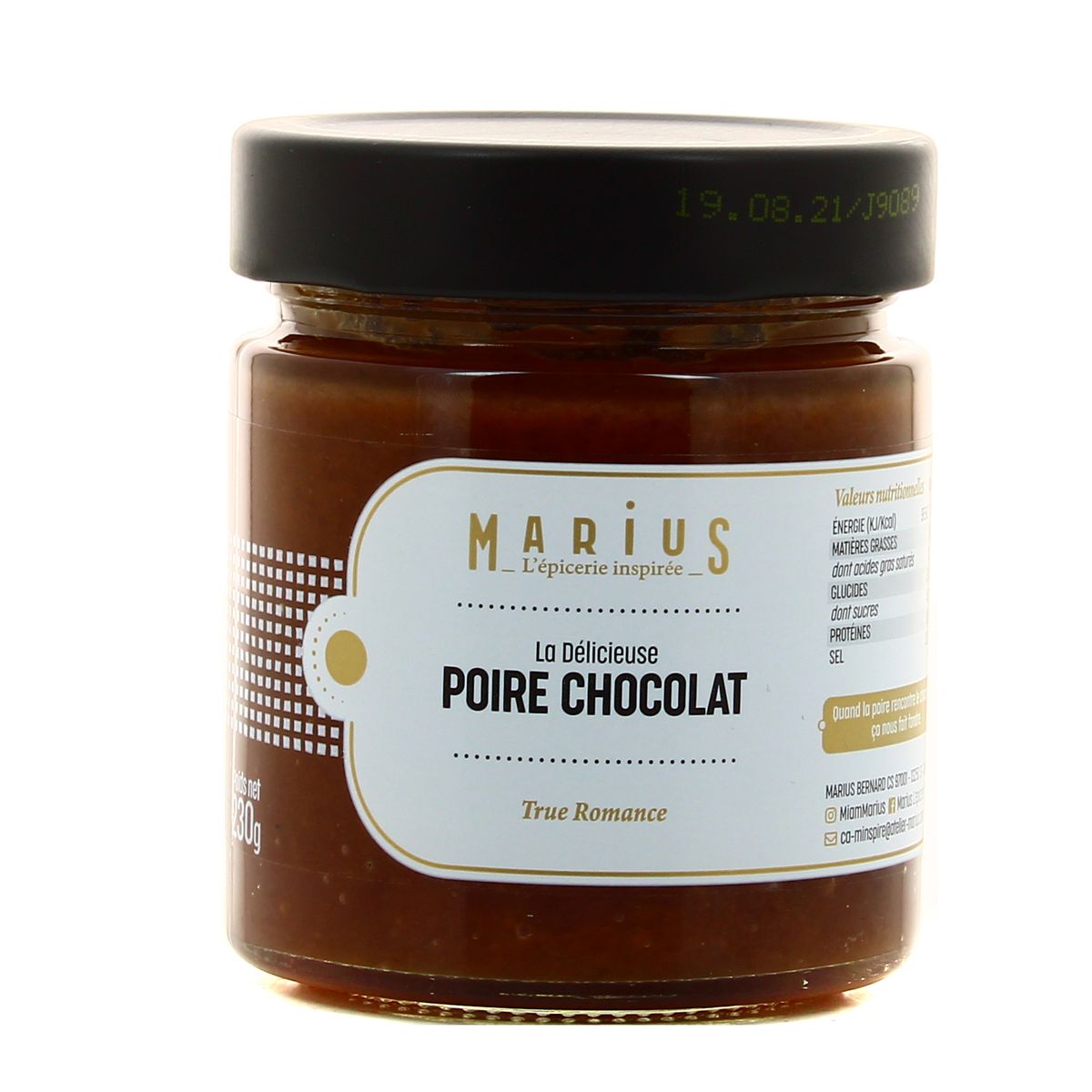 3183811090891 - Marius, L'Épicerie Inspirée - Crème Poire Chocolat à Tartiner