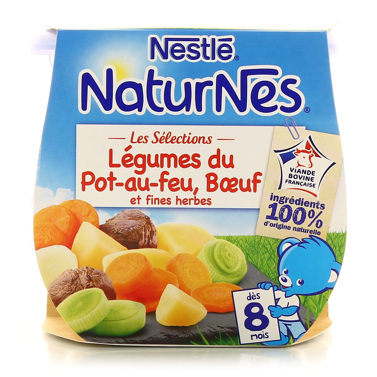 Achat Nestle Naturnes Legumes Du Pot Au Feu Boeuf Des 8 Mois 2x0g