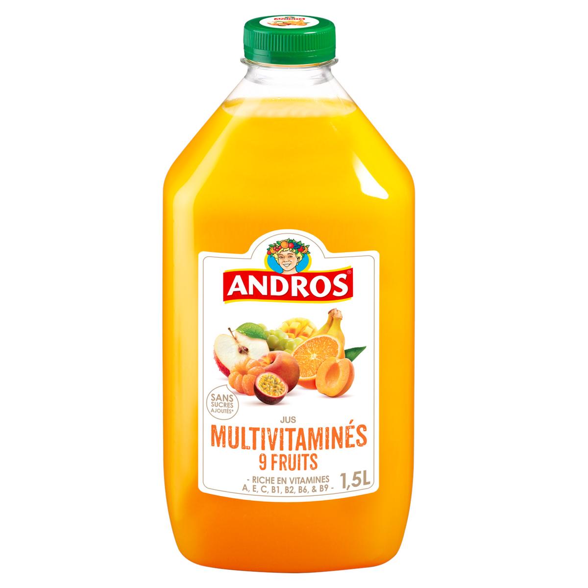 3608580113591 - Andros - Jus Multivitaminés, 9 Fruits