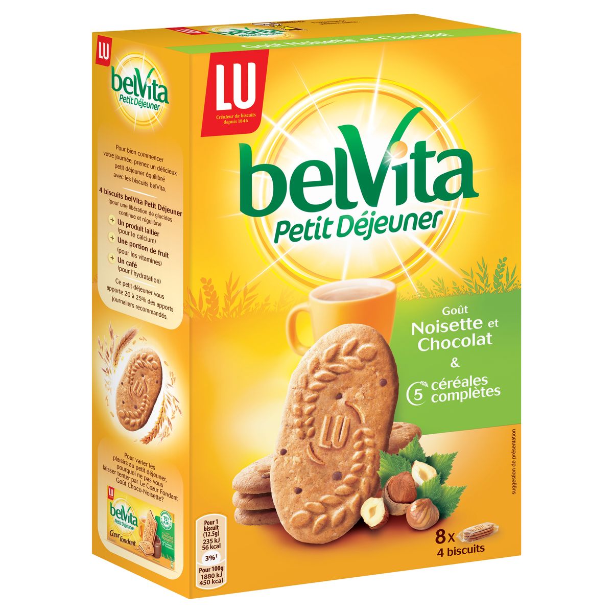 Belvita petit déjeuner goût noisette et chocolat - 400 g