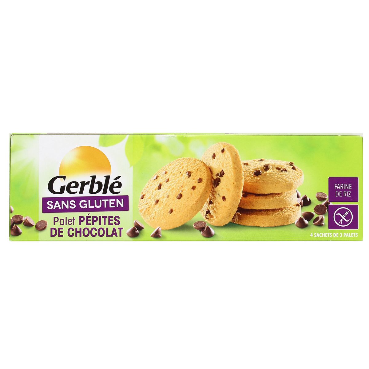 Achat Gerble Palets Pepites De Chocolat A La Farine De Riz Sans Gluten