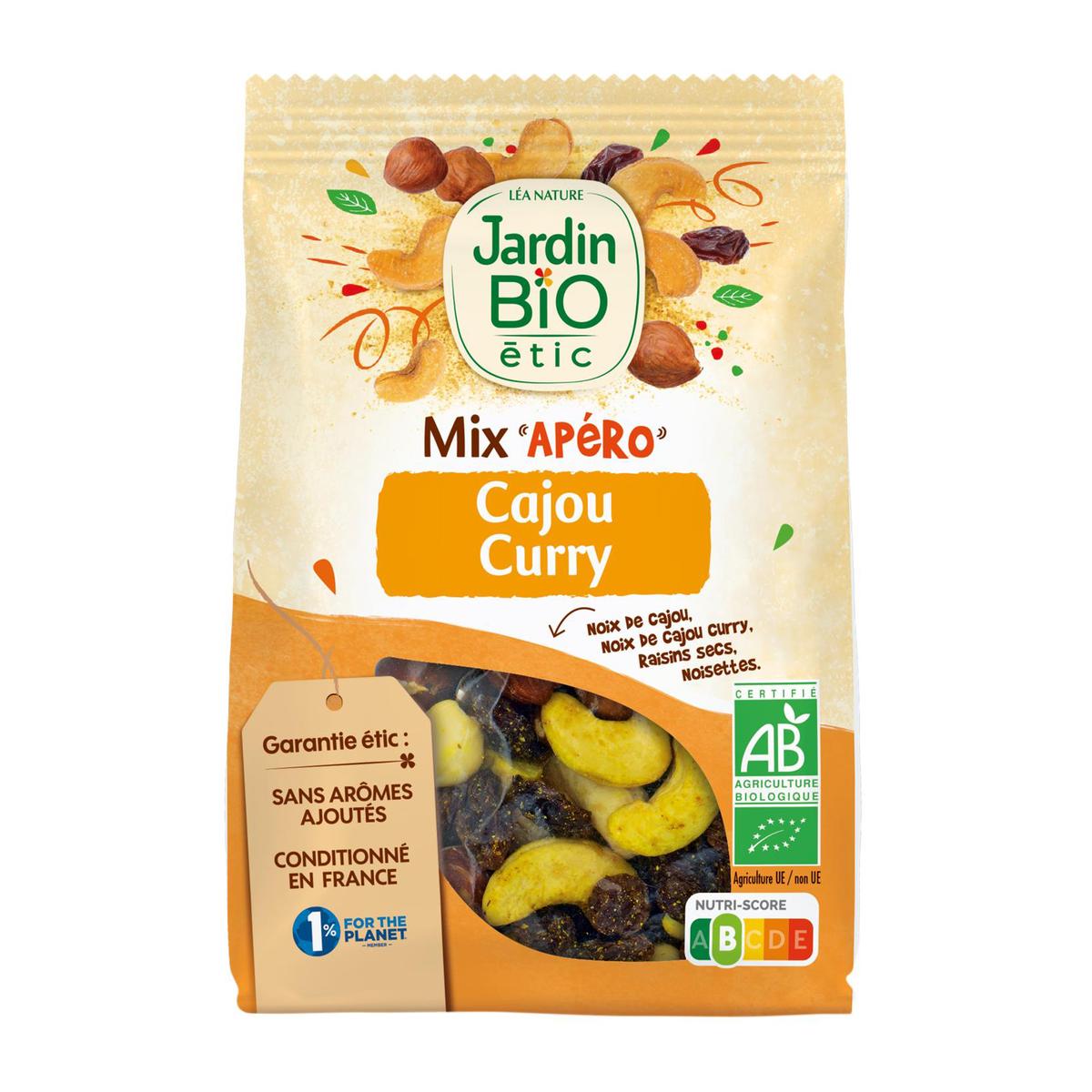 3456300017991 - Jardin Bio Etic - Mix Apero Noix de Cajou Curry Bio