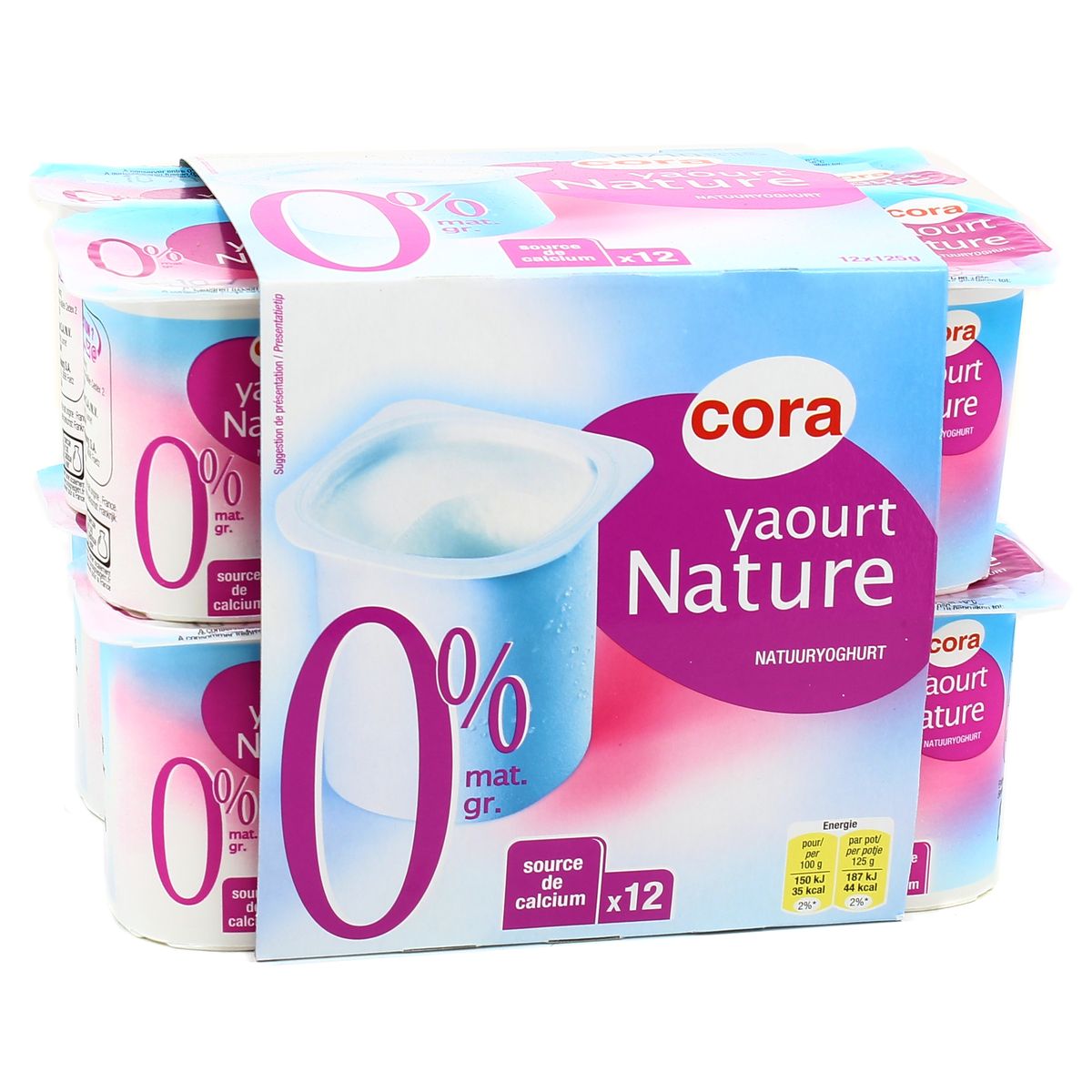 Livraison Domicile Cora Yaourt Nature Mat Gr X G