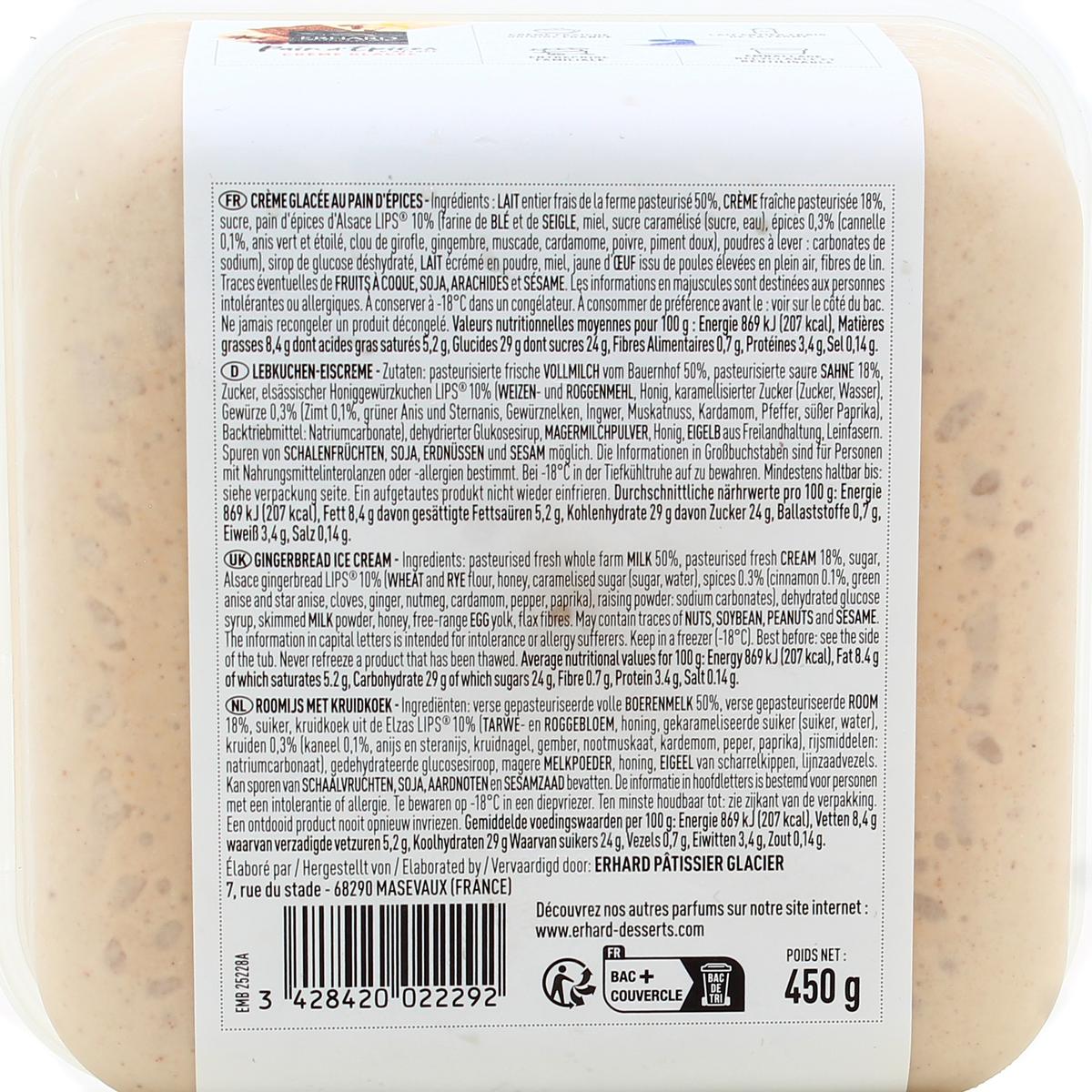3428420022292 - Erhard - Glace Pain d'épices