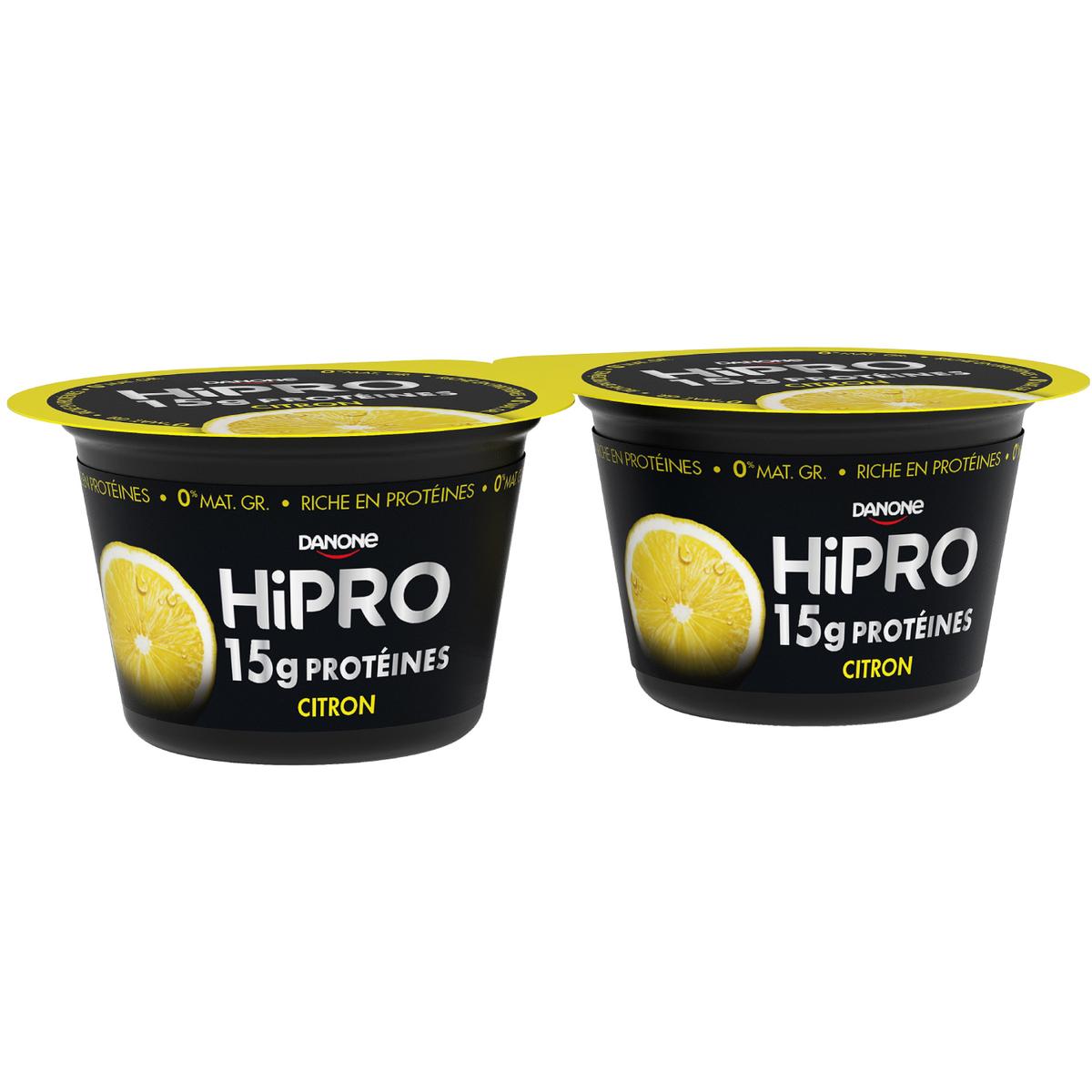 Livraison à domicile HiPRO Yaourt citron protéiné 0% mg, 2x160g