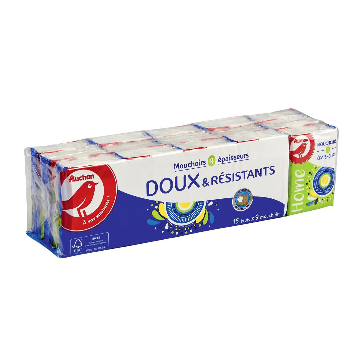 3596710483792 - Auchan - Mini paquets de mouchoirs 4 épaisseurs