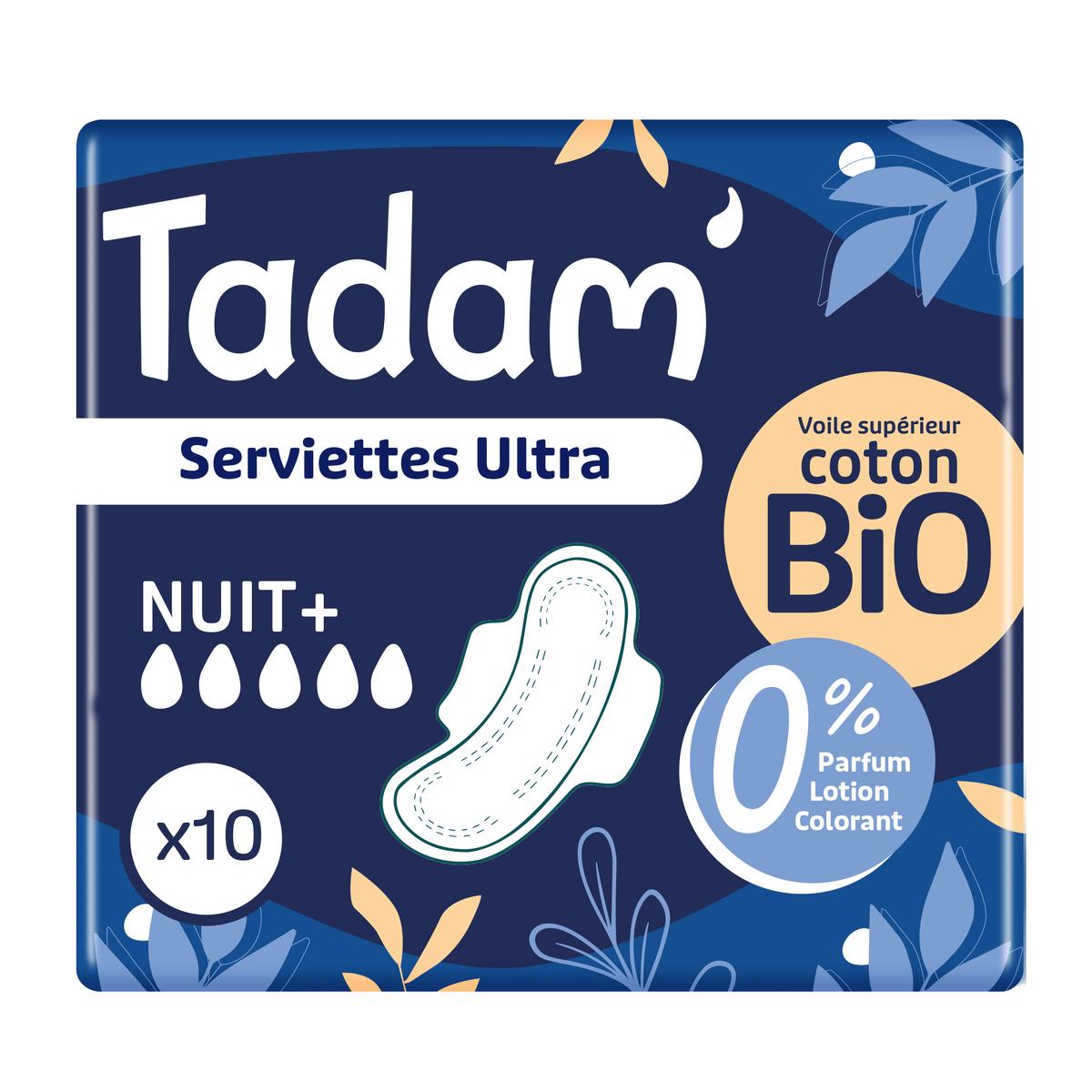 3760001764192 - Tadam - Serviettes hygiéniques Ultra Nuit + avec ailettes