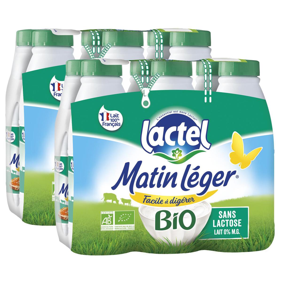 2050000377792 - Matin Léger de Lactel - Lait Bio écrémé