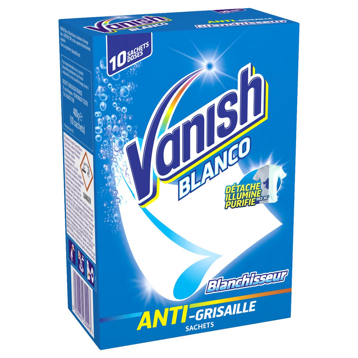 Achat / Vente Vanish Blanco Activateur Blanc en sachets, 10 sachets