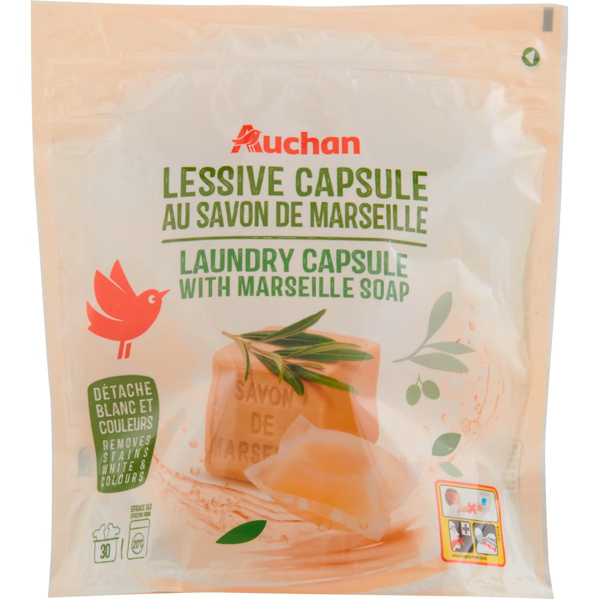 3596710532193 - Auchan - Lessive en capsules au savon de Marseille