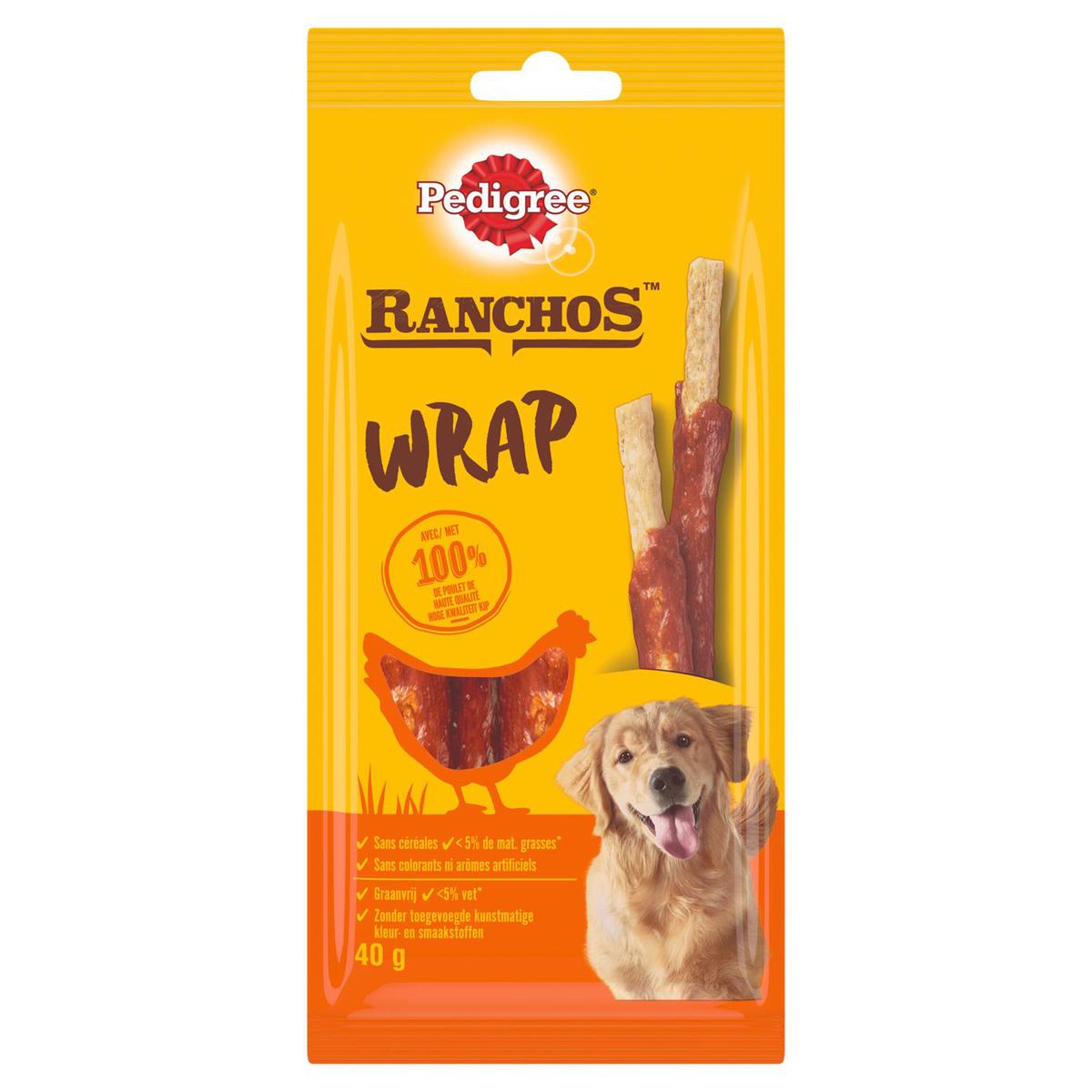 4008429152993 - Pedigree - Ranchos Wrap Poulet - Récompense Friandise pour Chien adulte