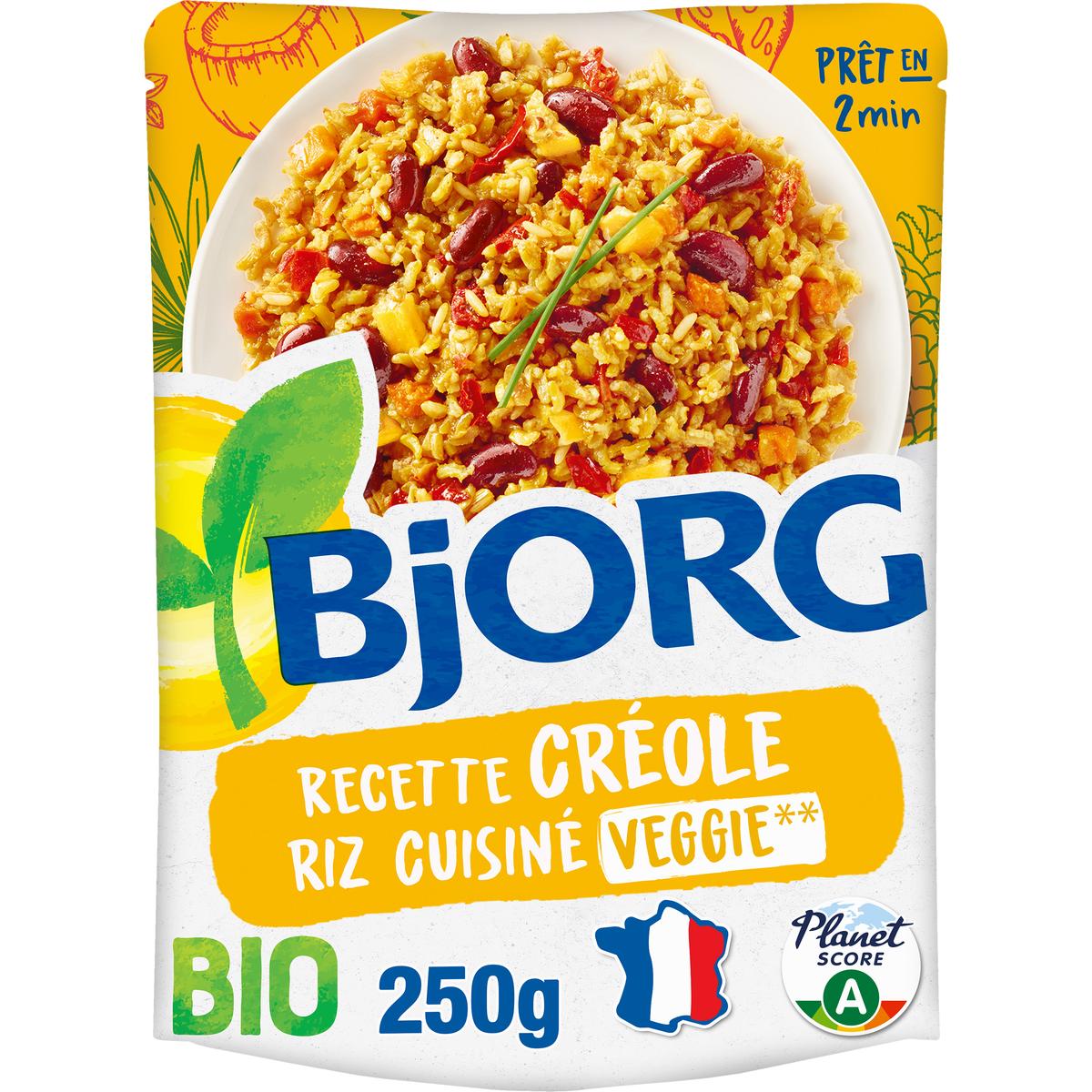 3229820804293 - Bjorg - Riz Cuisiné Veggie Créole Bio