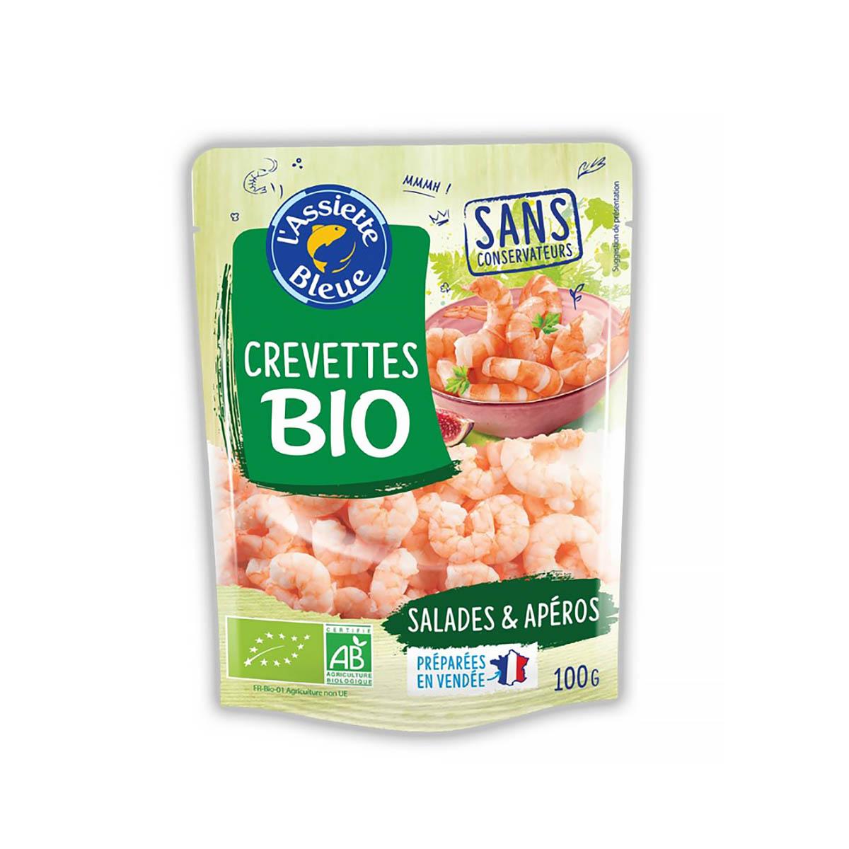 3551610004393 - L'Assiette Bleue - Crevettes Décortiquées Nature, Bio