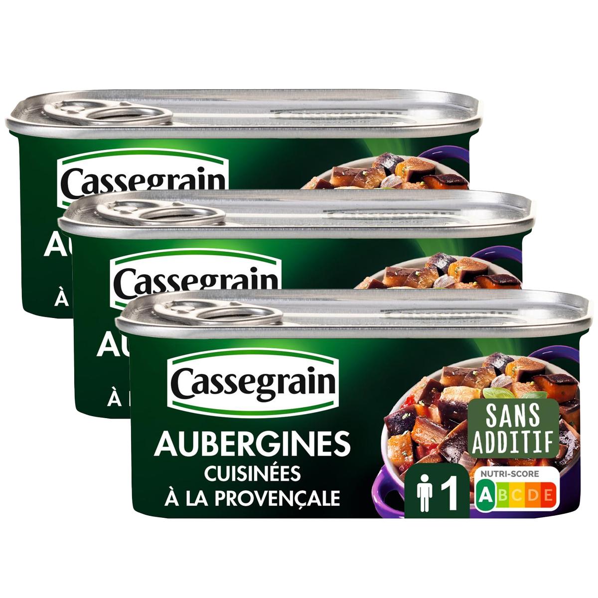 2050000395093 - Cassegrain - Aubergines cuisinées à la provençale