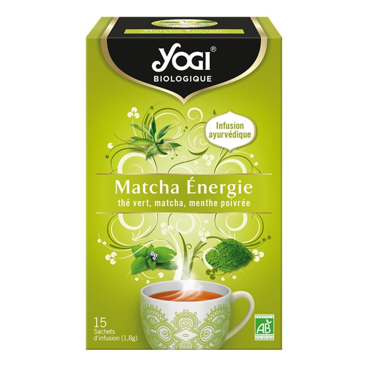 4012824406193 - Yogi - Infusion Thé Vert Matcha Energie Bio - 15 sachets