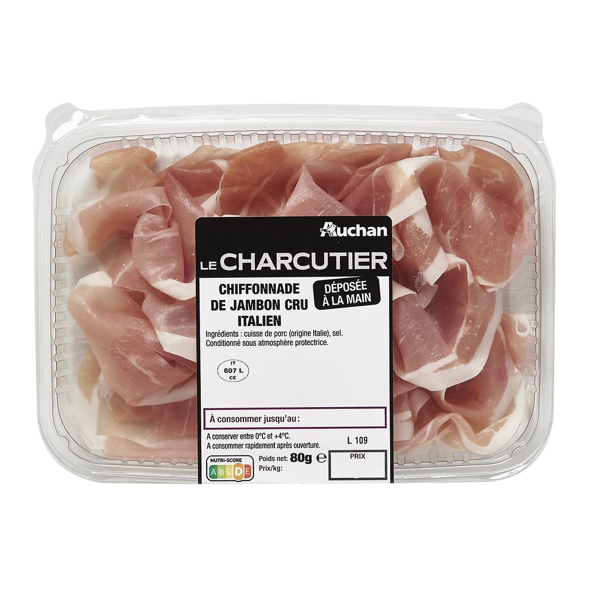 3596710408993 - Auchan Le Charcutier - Chiffonnade de Jambon Cru Italien