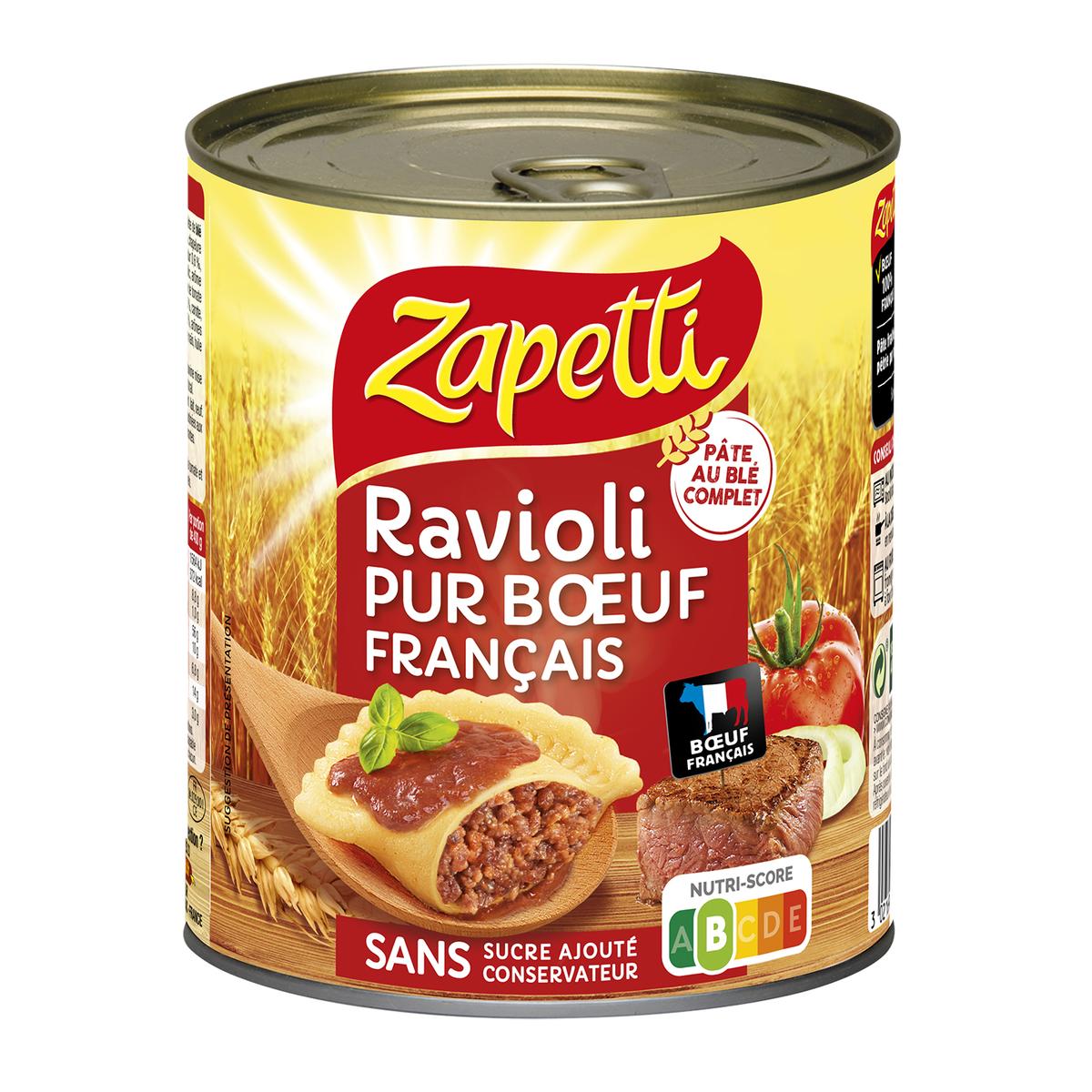 3021690029093 - Zapetti - Ravioli pur Boeuf au Blé Complet