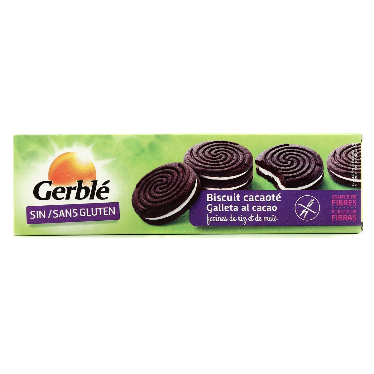 Acheter Gerble Biscuit Cacao Fourre A La Vanille Sans Gluten 125g