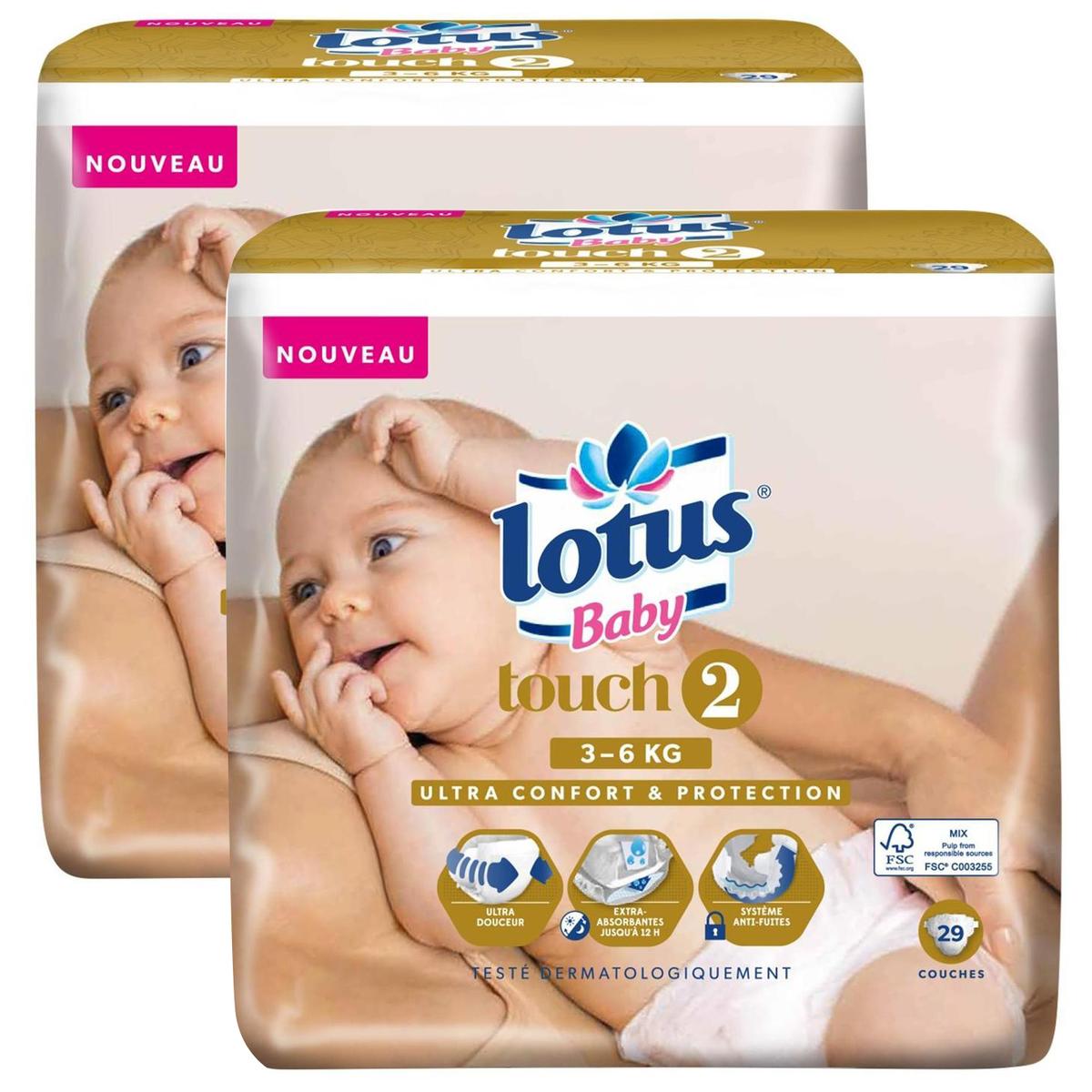 Acheter Promotion Lotus Baby Couches T2 3 6 Kg Lot De 2x29 Couches