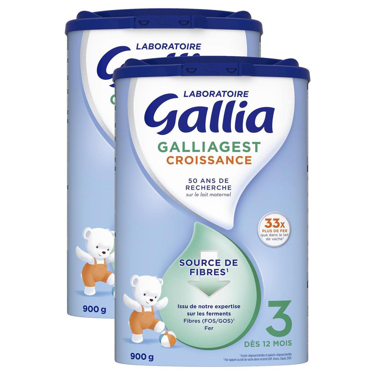 2050000394294 - Laboratoire Gallia - Lait de Croissance Galliagest 3 en poudre Bébé Dès 12 Mois