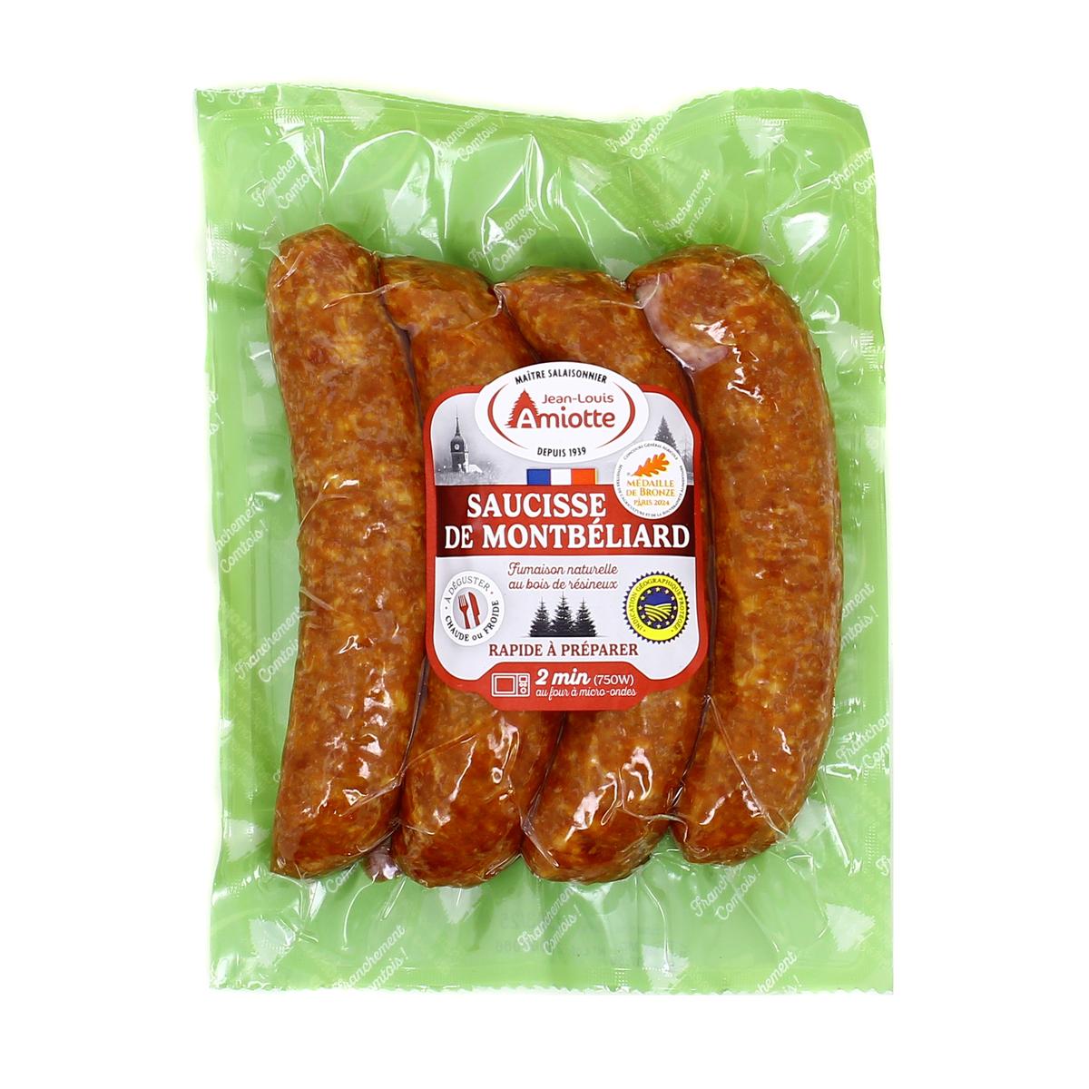 3333420004394 - Jean-Louis Amiotte - Saucisses de Montbeliard à Cuire IGP