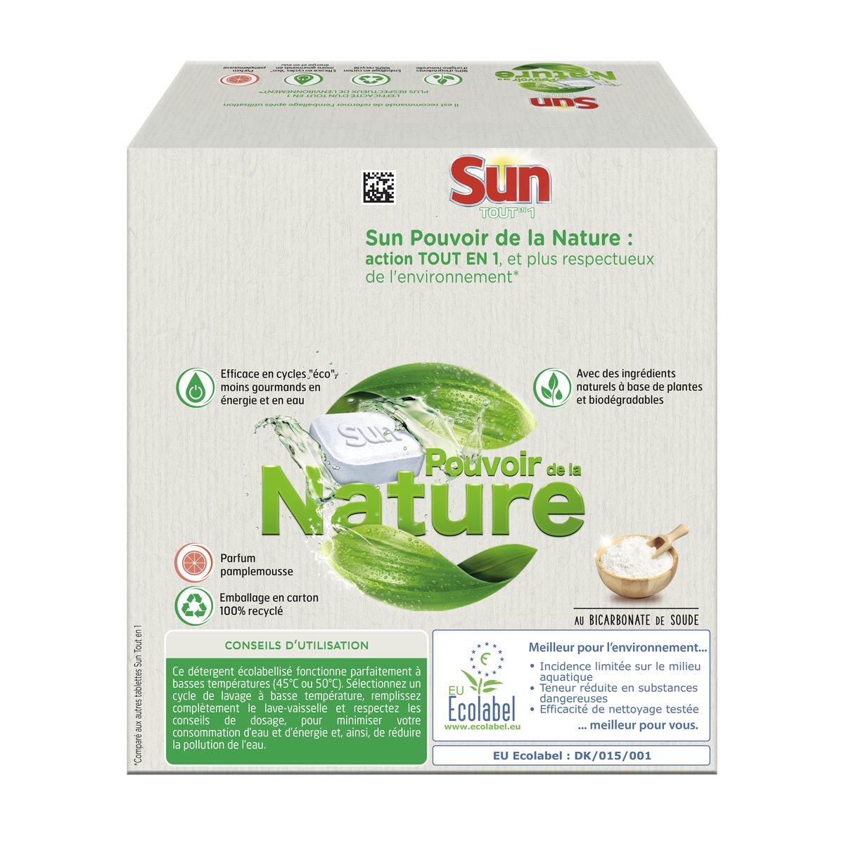 8710447494394 - Sun - Tablettes lave-vaisselle tout en 1 au bicarbonate de soude écologique Ecolabel