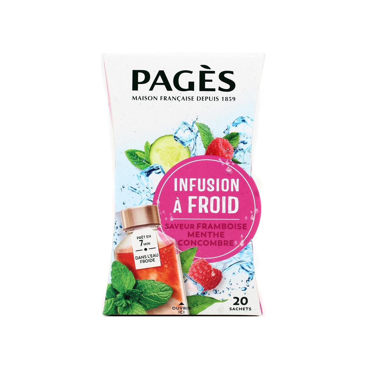 3398984507194 - Pagès - Infusion Glacé Framboise Menthe Concombre