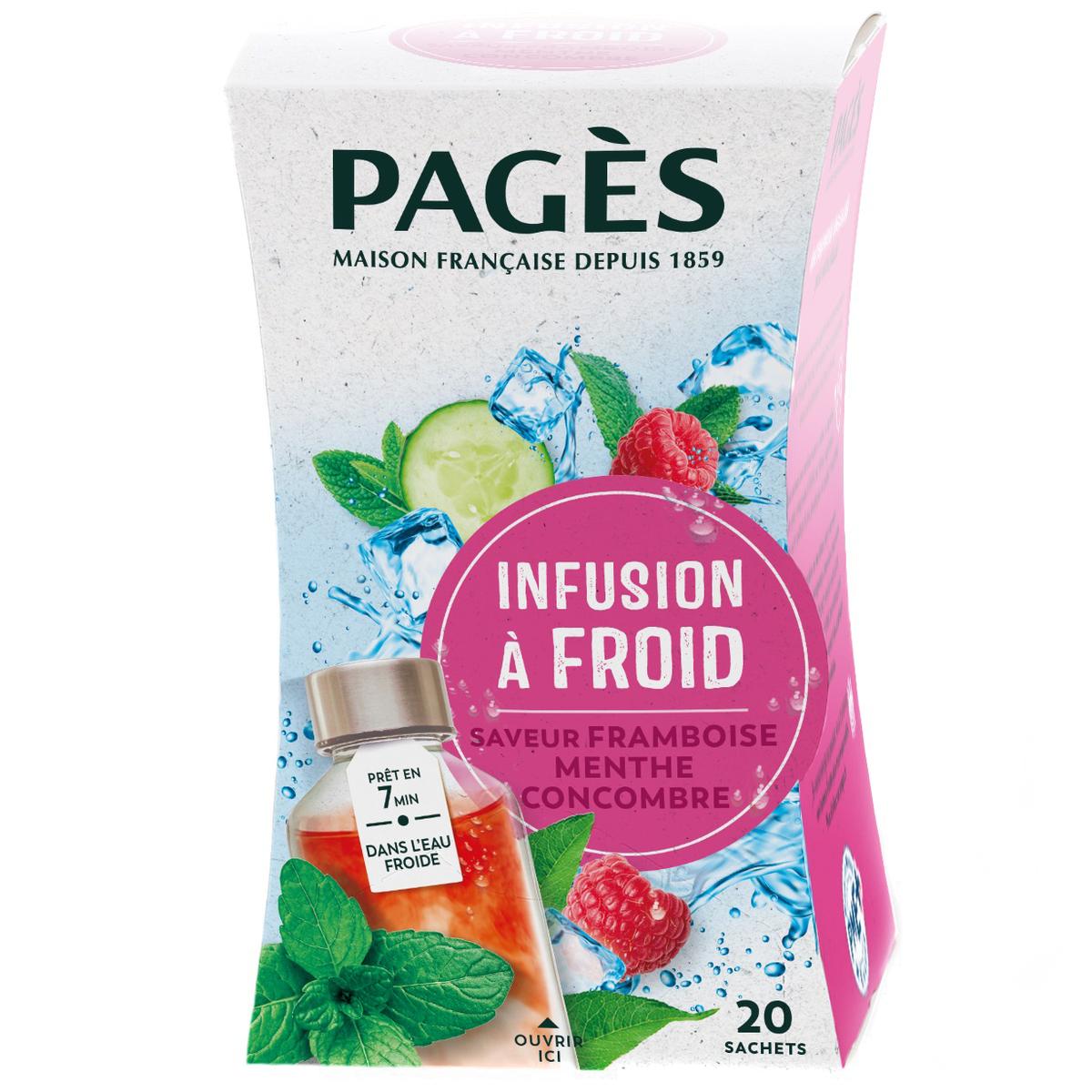 3398984507194 - Pagès - Infusion Glacé Framboise Menthe Concombre