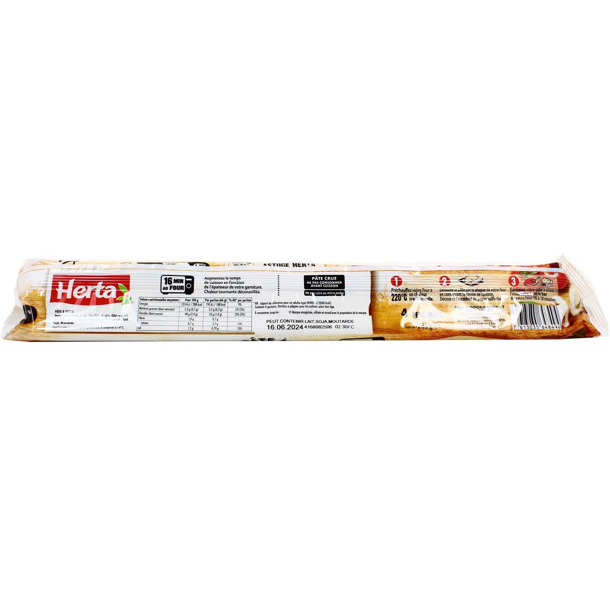 7613035648494 - Herta - Pâte à Pizza Fine & Ronde