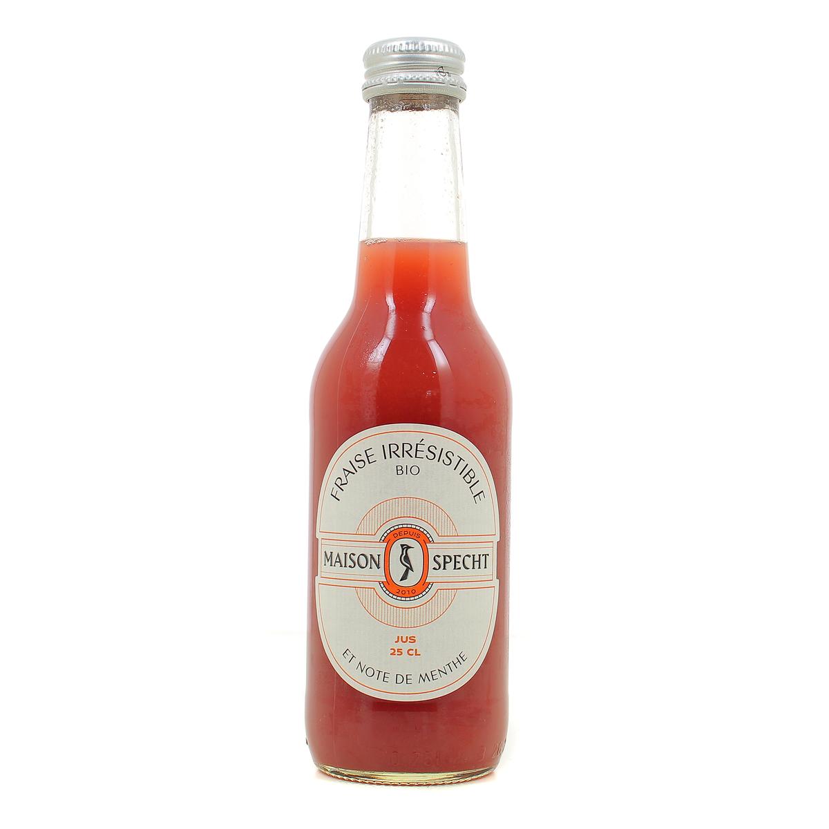 3760199620195 - Maison Specht - Jus Fraise Irrésistible et Note de Menthe, Bio
