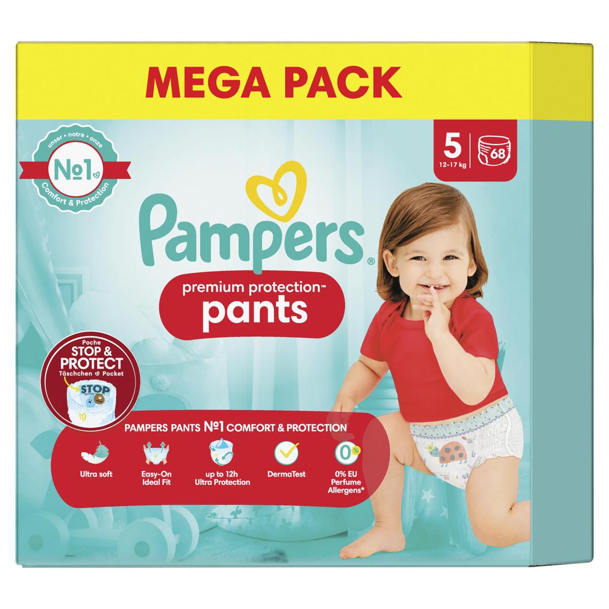 Pampers Baby-Dry Pants Couches-Culottes Taille 7, 62 Culottes