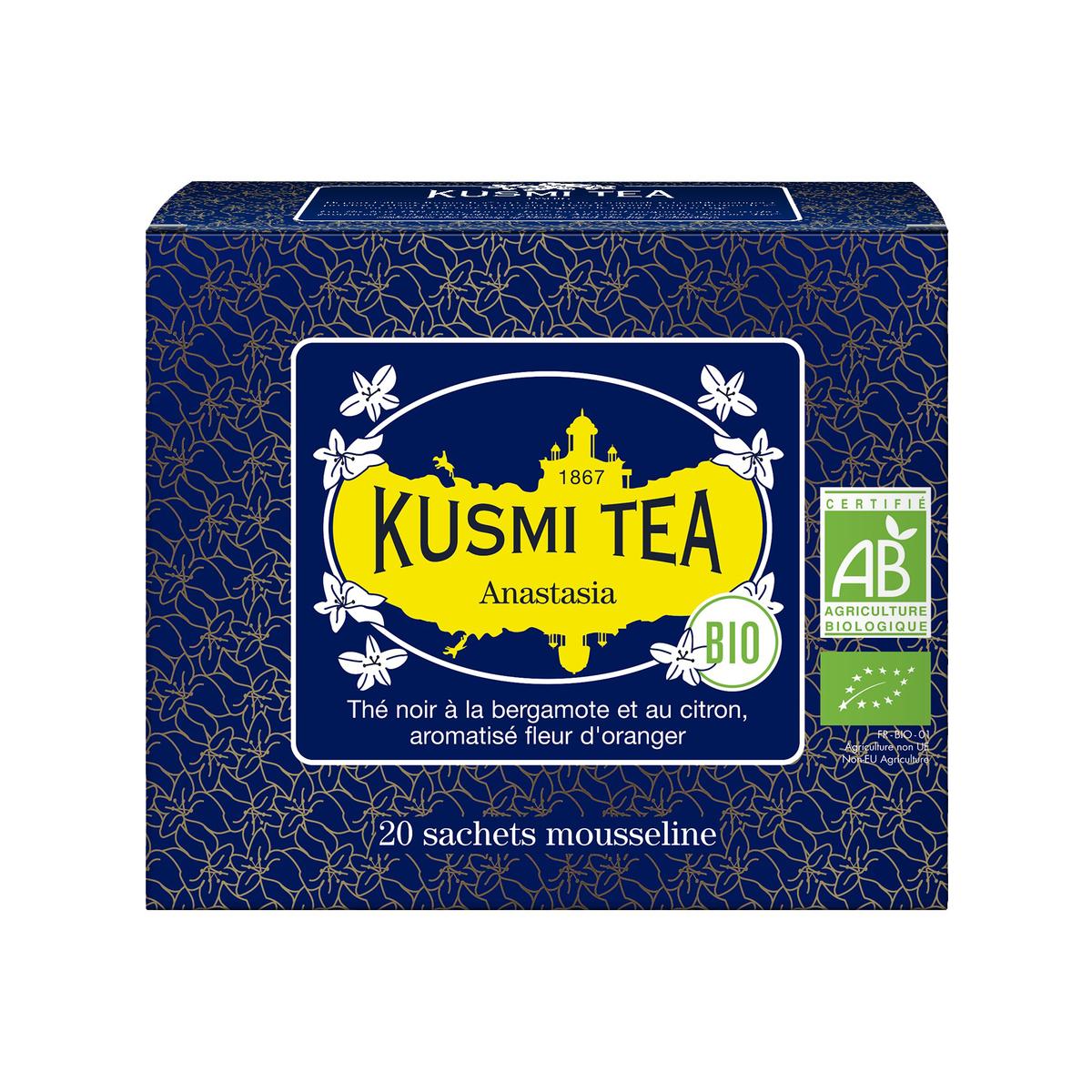 3585810082295 - Kusmi Tea - Anastasia Bio - Etui sachets mousseline 40g