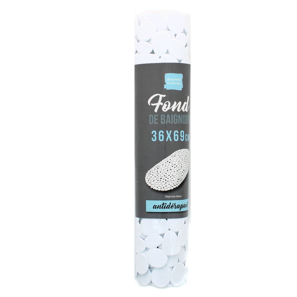 3526780953895 - Douceur D Interieur - Fond de baignoire galet blanc