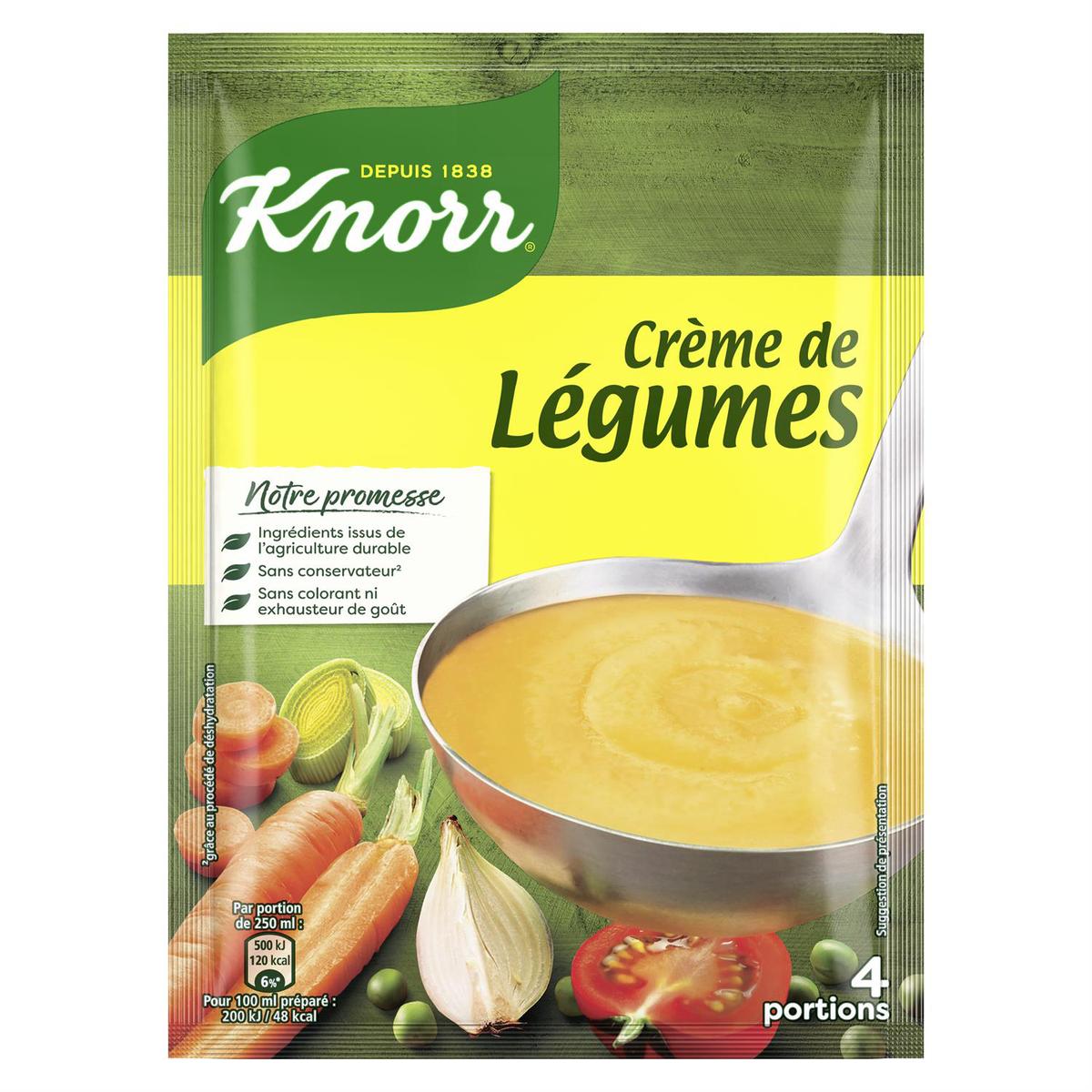 Livraison à domicile Knorr Soupe Crème de Légumes déshydratée, 112g