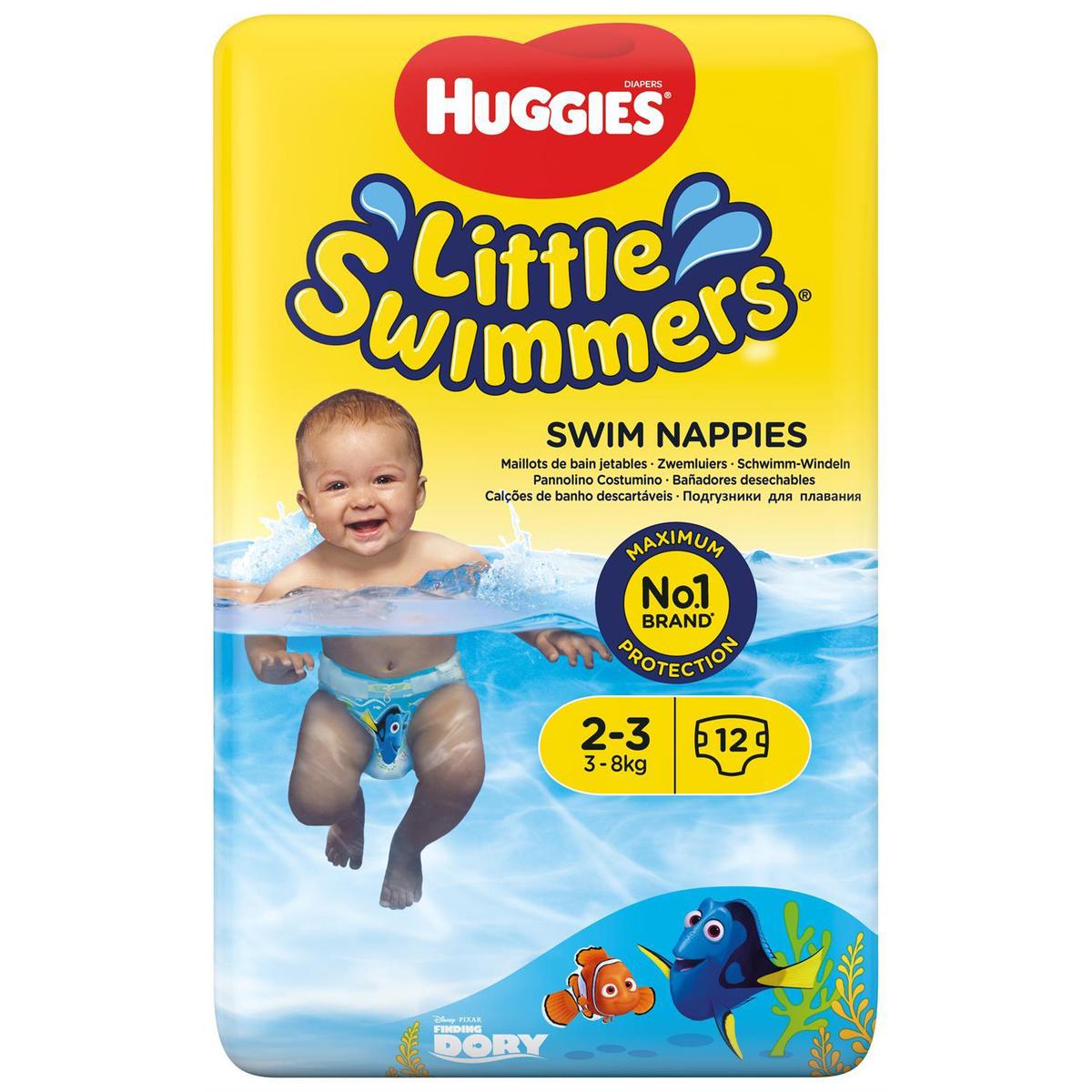5029053537795 - Huggies - Couches maillot de bain Little Swimmers 3-8kg T2/3