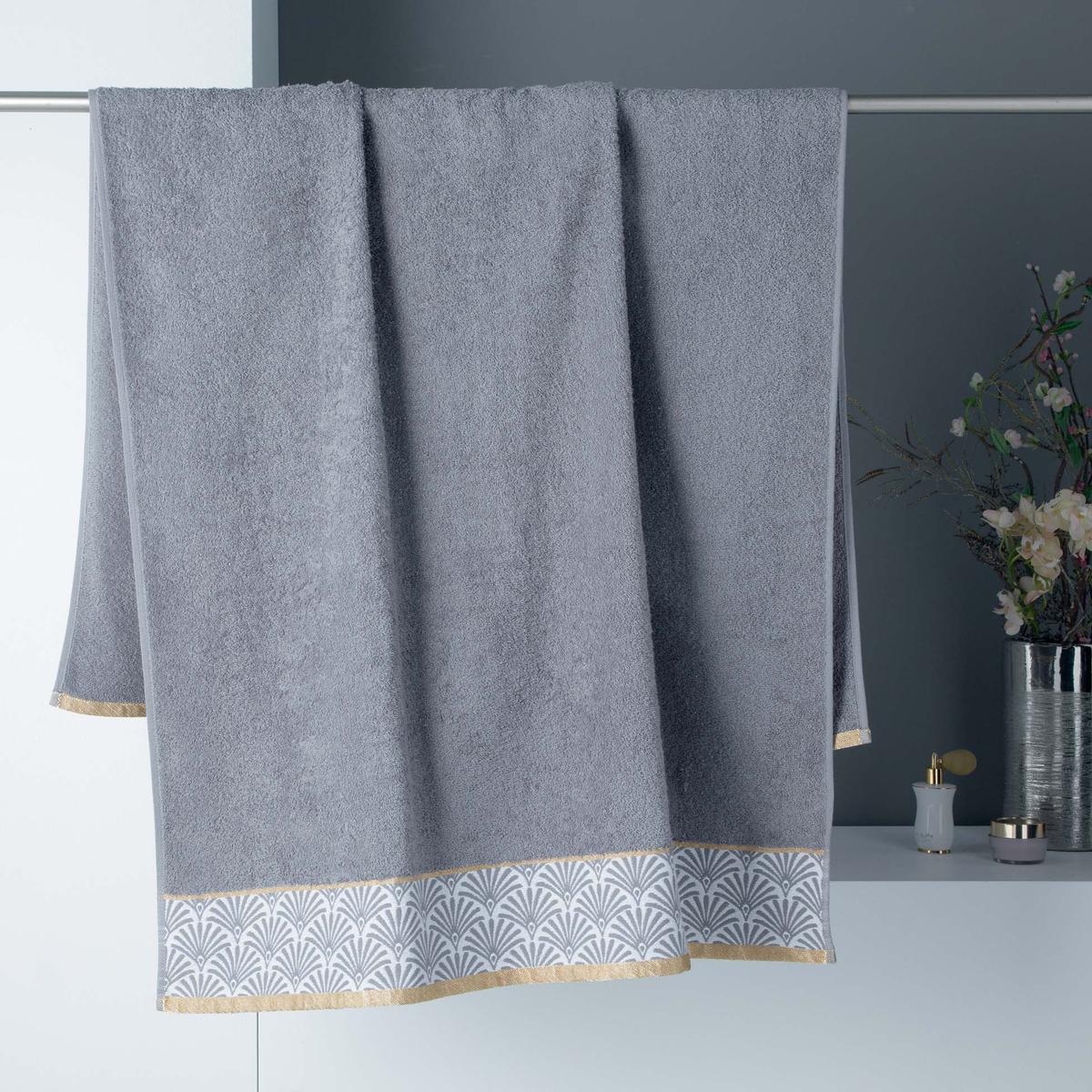 3574388008295 - Douceur D Interieur - Drap de bain Goldy Gris/or