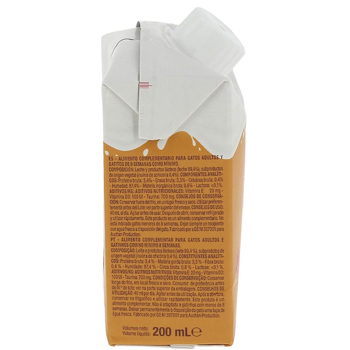 3596710529995 - Auchan - Boisson lactée pour chat junior et adulte