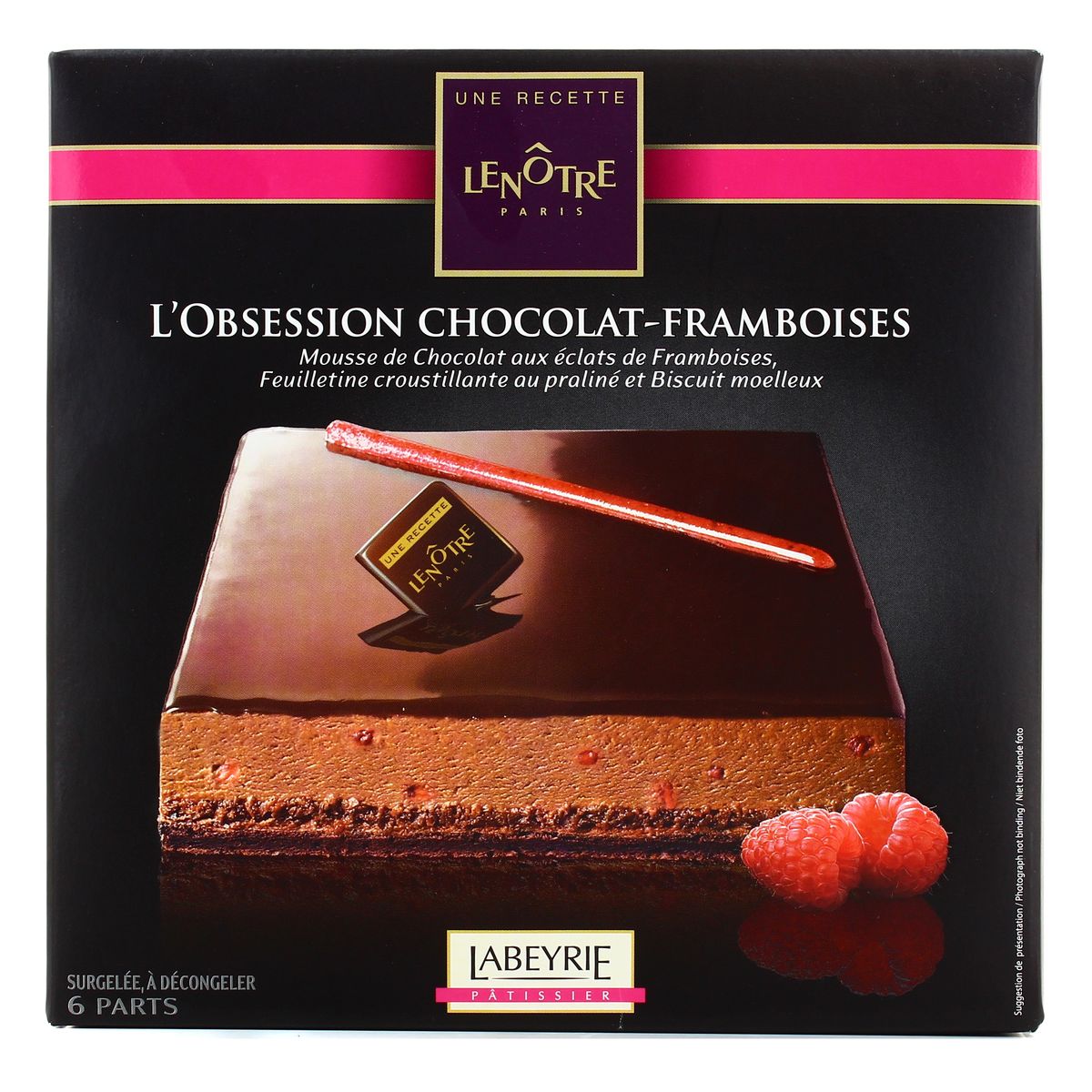 Labeyrie L Obsession Chocolat Framboise Une Recette Lenotre 6 Parts